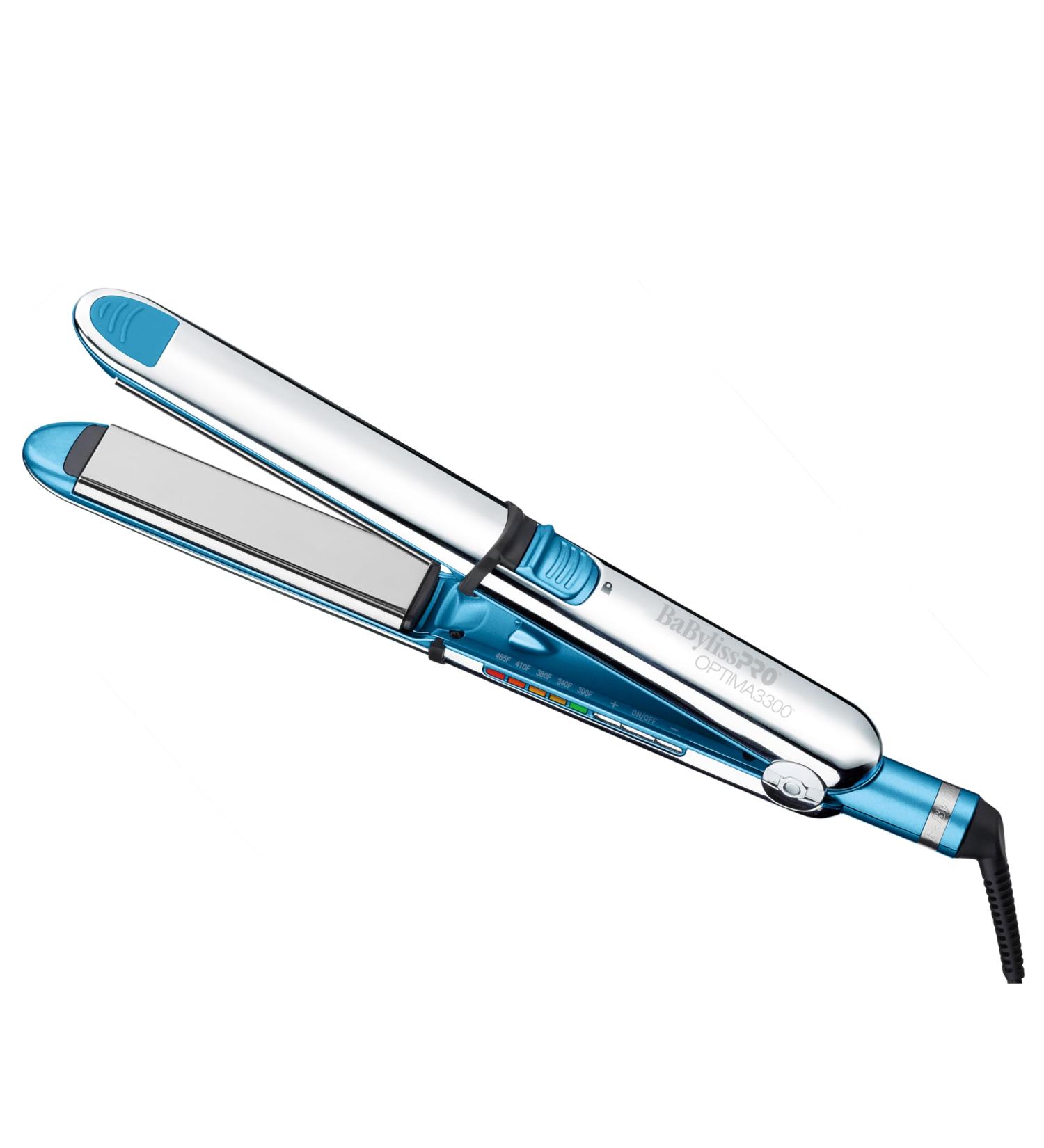 BaBylissPRO Nano Titanium Stainless Steel OPTIMA Flat Iron 1-1/2" Wide Blue - Buy Online on GoSupps.com