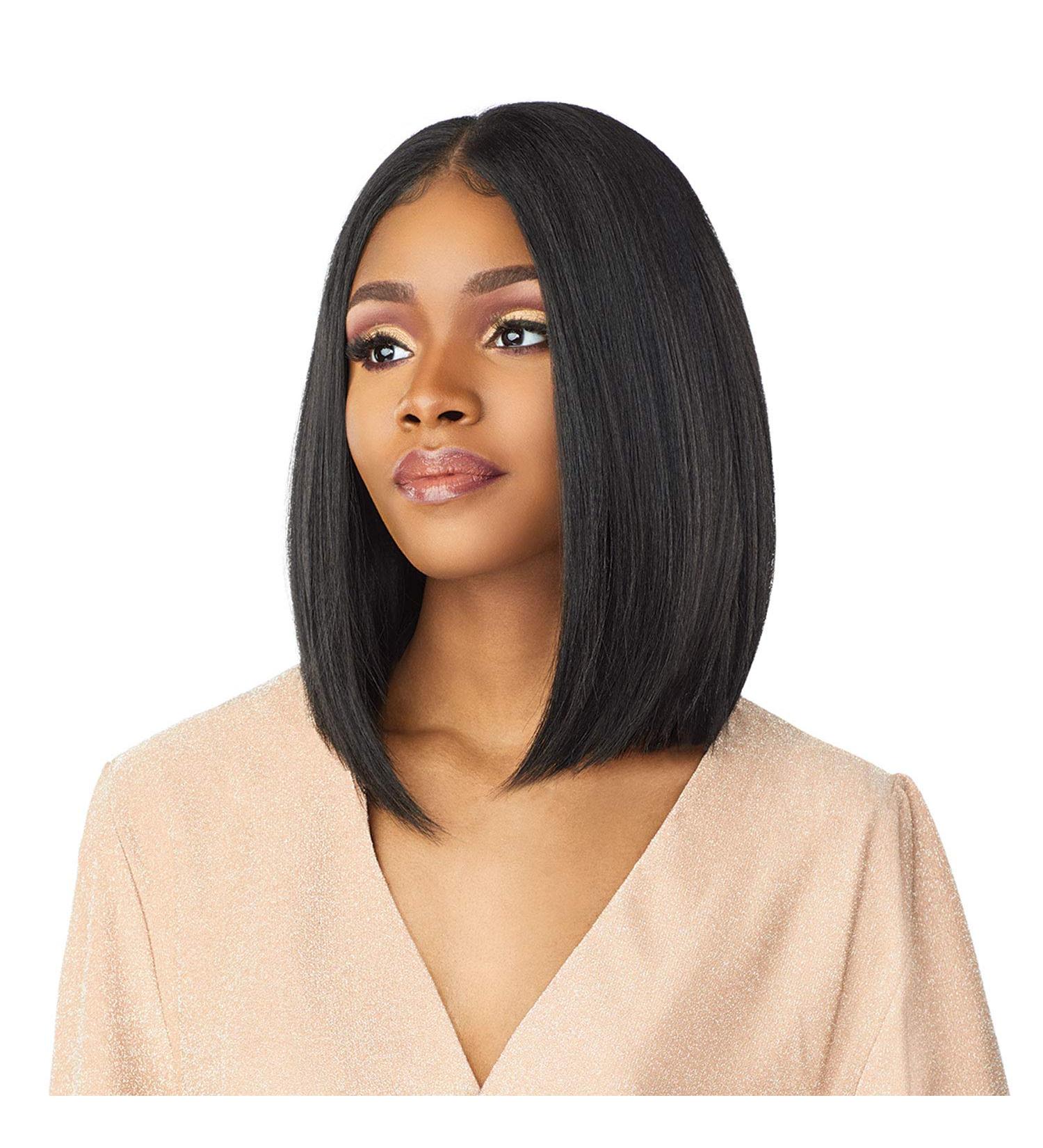 Sensationnel What Lace 13x6 Wig - Cloud 9 Synthetic Hair Hand Tied Preplucked Hairline Illusion Lace Front Wig - TYRINA (1B) - Buy Online on GoSupps.com