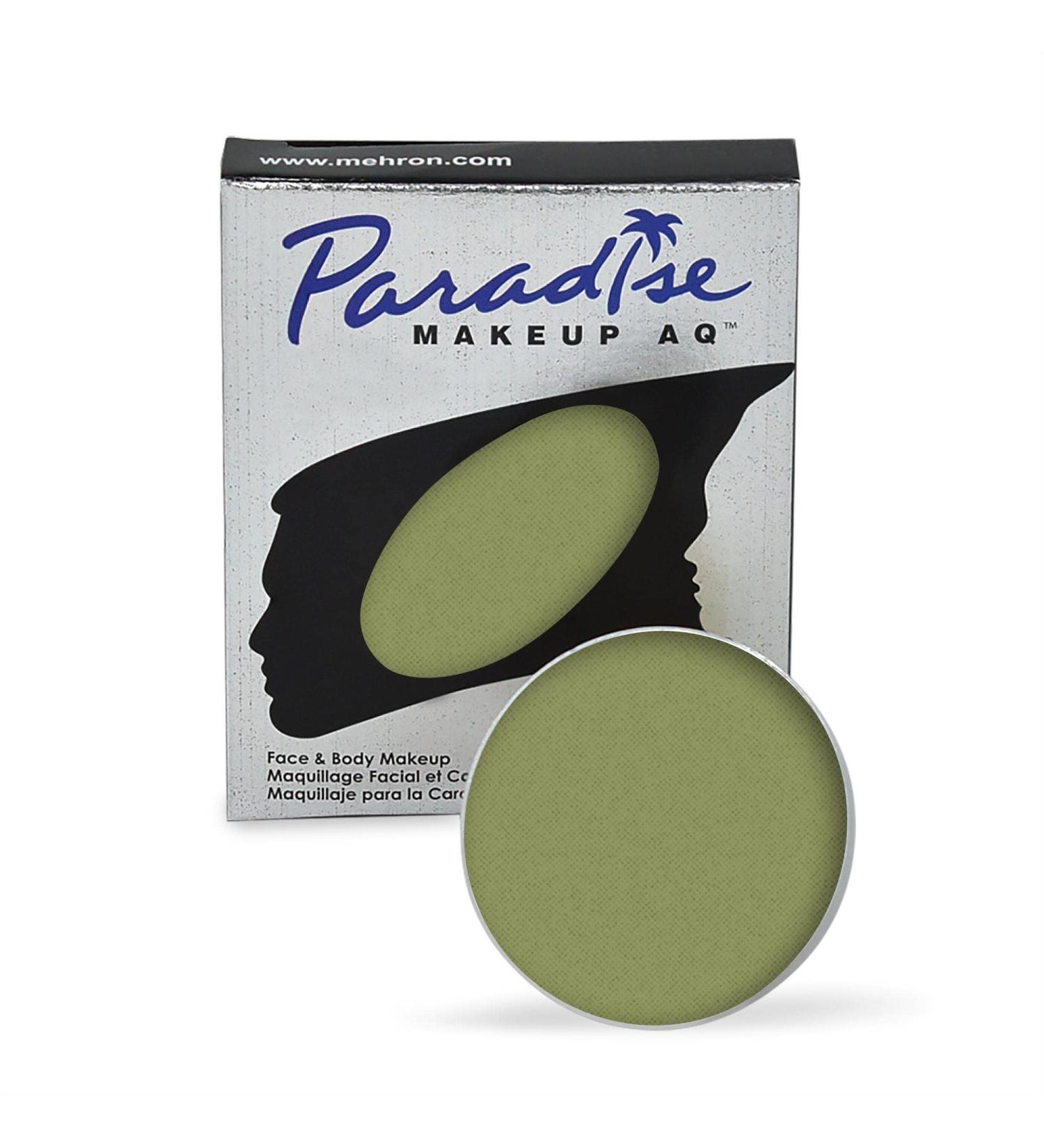 Mehron Paradise Makeup AQ - Olive (7 Gr) | Professional Face & Body Paint for Vibrant Color | International Shipping Available - Buy Online on GoSupps.com