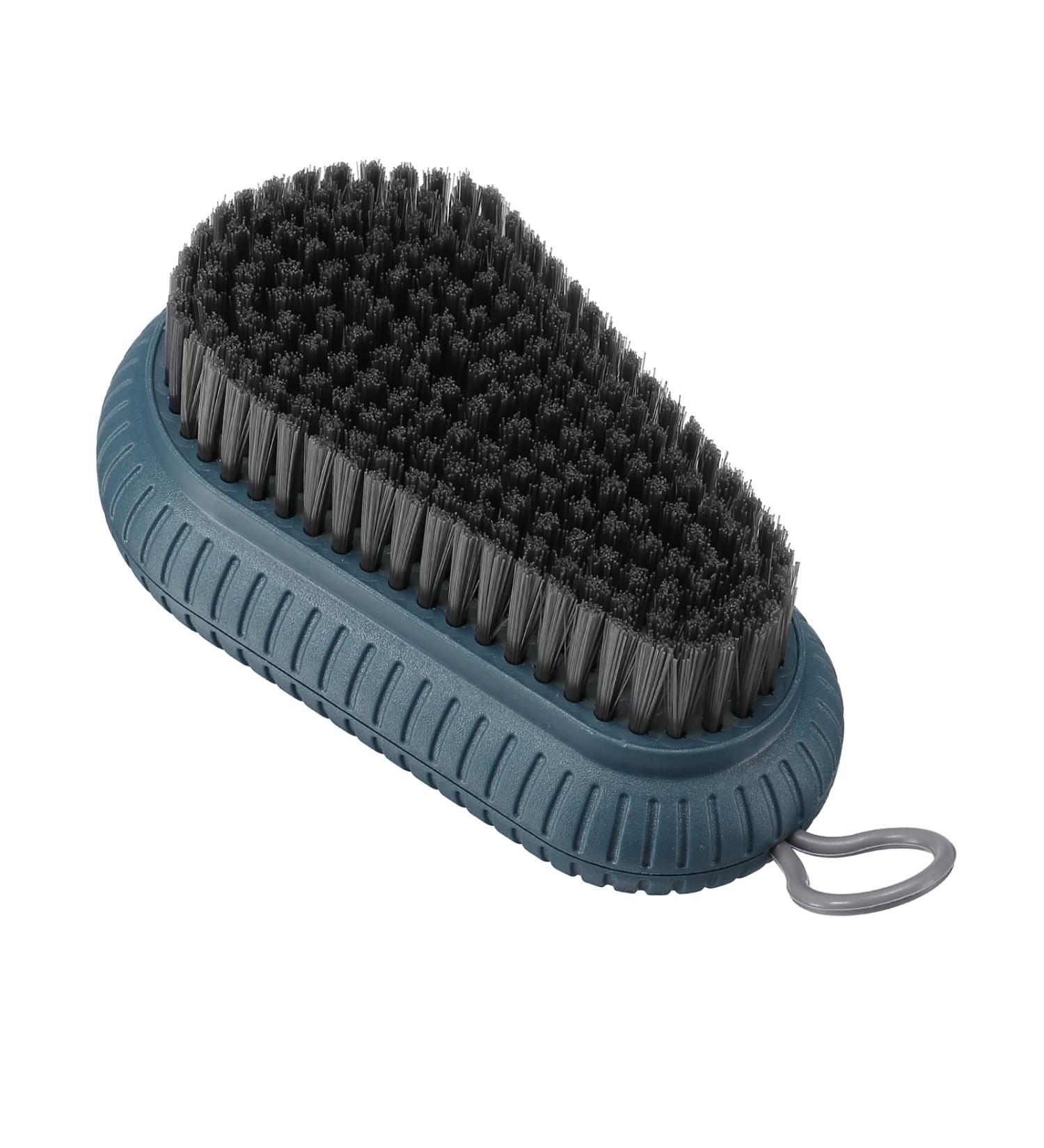 PATIKIL Cleaning Brush PP Bristles ABS Back with Hanging Hole Household Scrubbing for Shoes Sneakers Clothes Blue - Buy Online on GoSupps.com