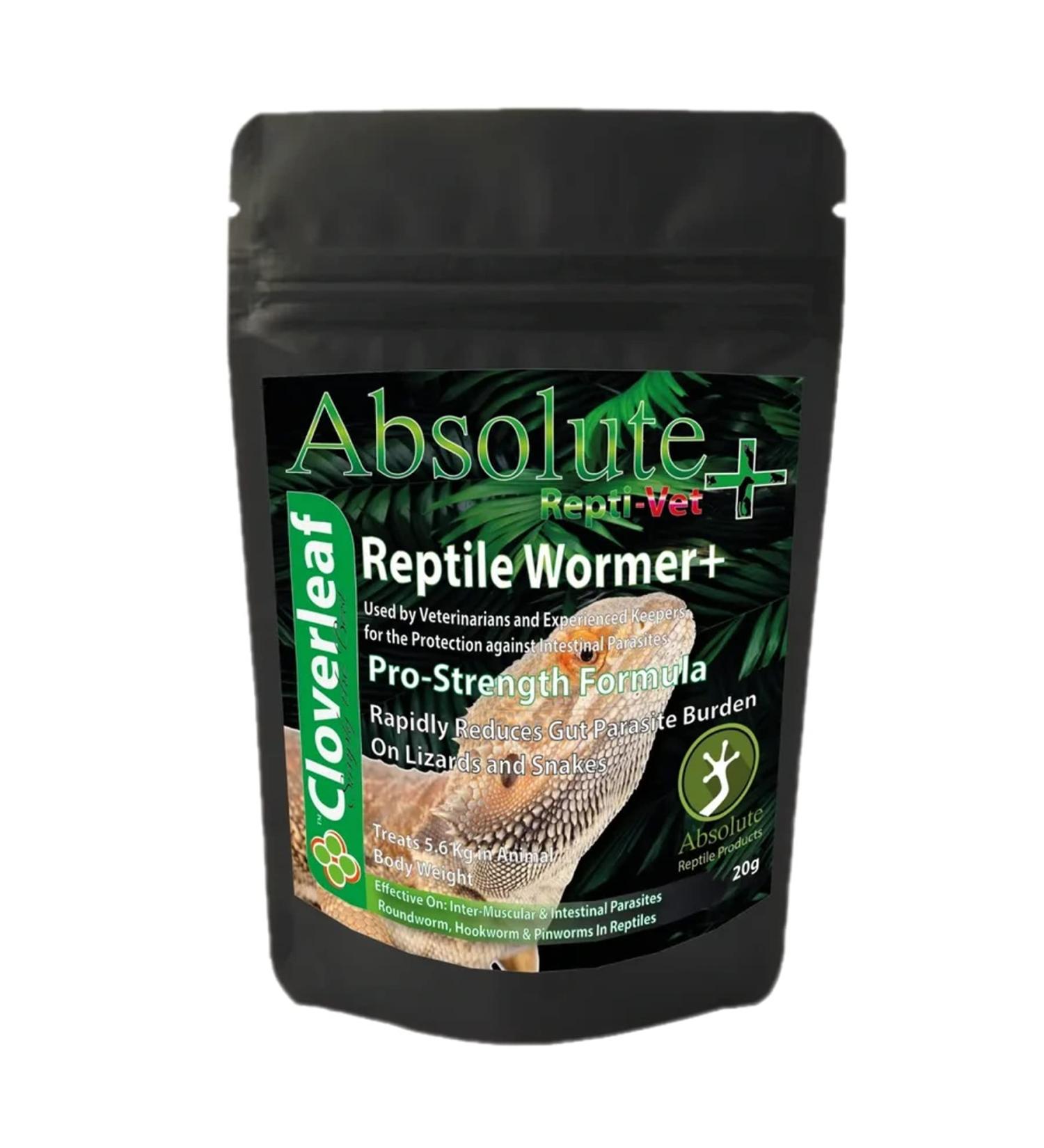 Cloverleaf Absolute+ Reptile Wormer 20g De-Worming