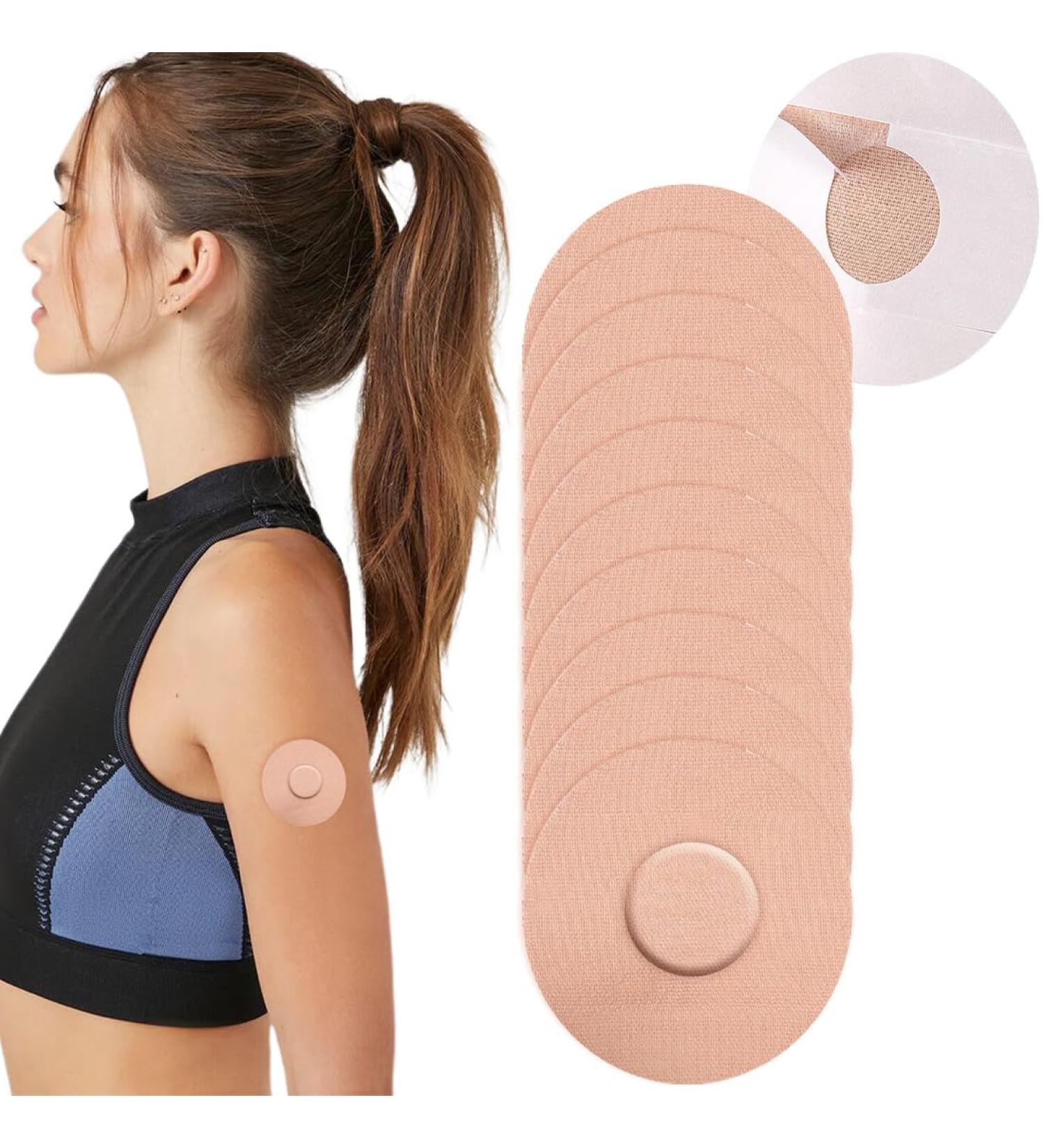 Freestyle Libre Patches - 10 Waterproof Skin-Friendly Fixing Patches for Libre 1 2 & 3 Sensors | 14 Days Transparent Glue - Buy Online on GoSupps.com