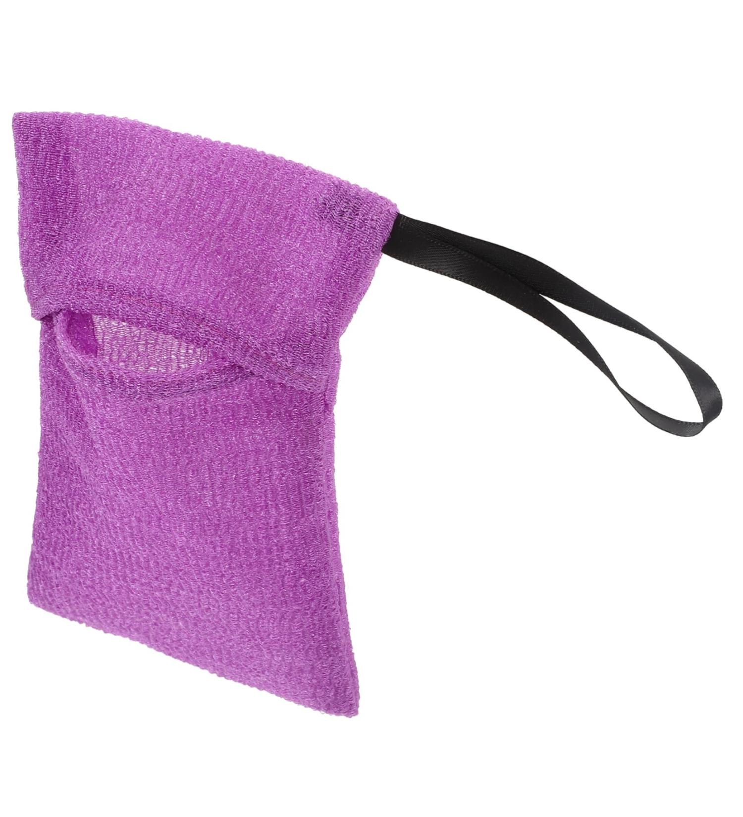 Buy Purple Nylon Bubble Net Bath Bag for Shampoo Bars Eco-Friendly Durable & Ideal for Travel - Buy Online on GoSupps.com