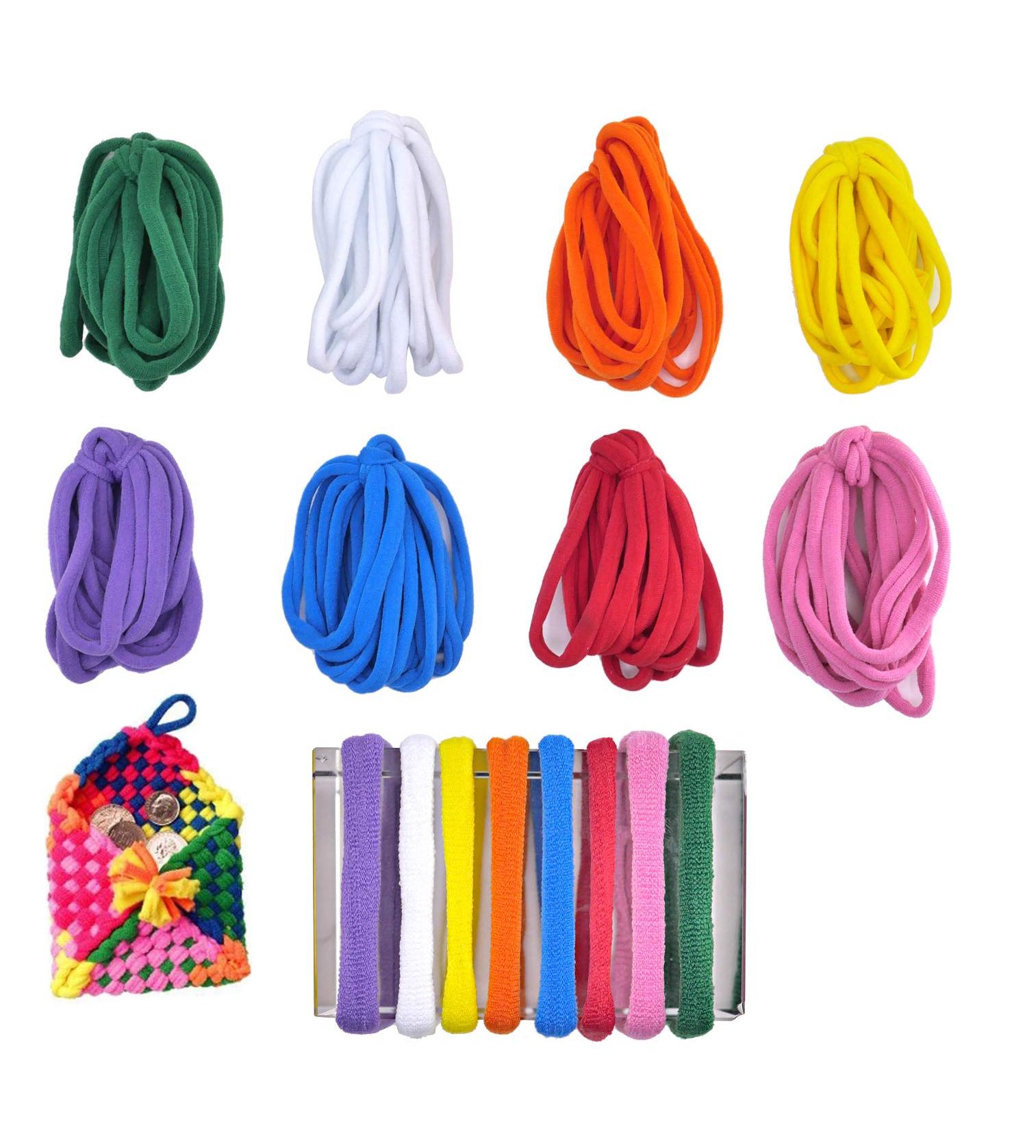 KRISMYA Kids Loom Loops Refills - 192 Pcs Colorful Weaving Loom Supplies for 7 Inch Loom - DIY Crafts for Kids - Buy Online on GoSupps.com