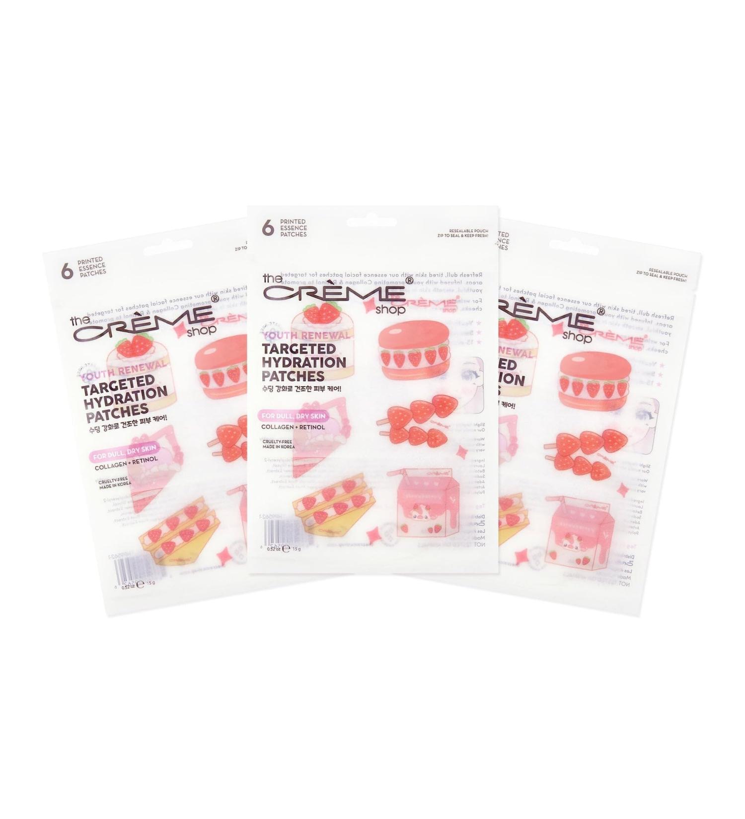Buy The Creme Shop Targeted Hydration Patches - Collagen & Retinol Self-Care Treatment for Dull Skin - 18 Printed Essence Patches - International Shipping Available - Buy Online on GoSupps.com