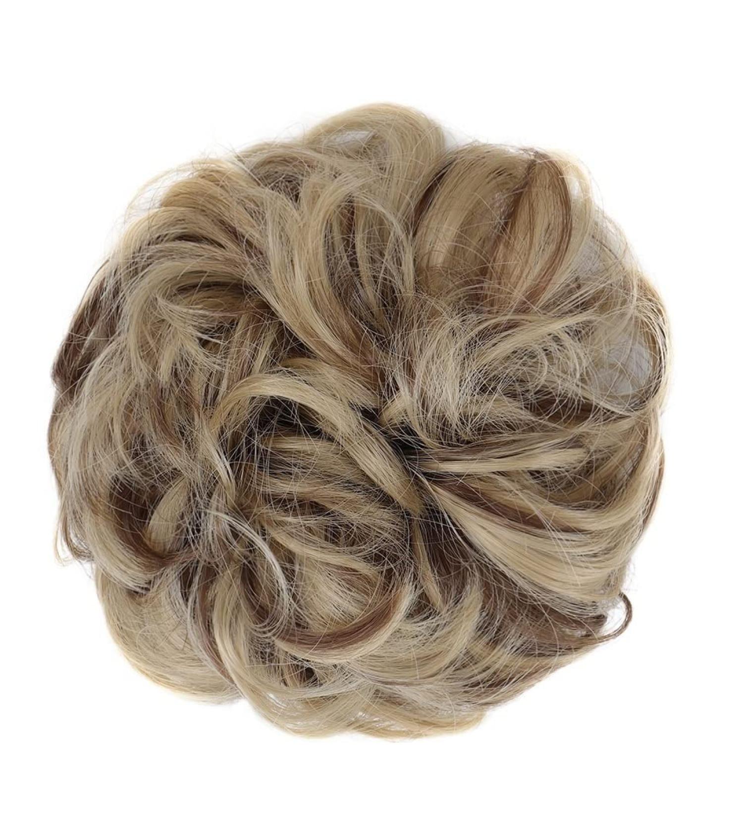 Messy Bun Hair Piece for Women Donut Hair Bun Scrunchie for Women Girls Curly Wave Synthetic Chignon Hairpiece with Rubber Band Messy Bun Hair Pieces Extensions Fake Hair Accessories for Women Girl 22H10 - Buy Online on GoSupps.com