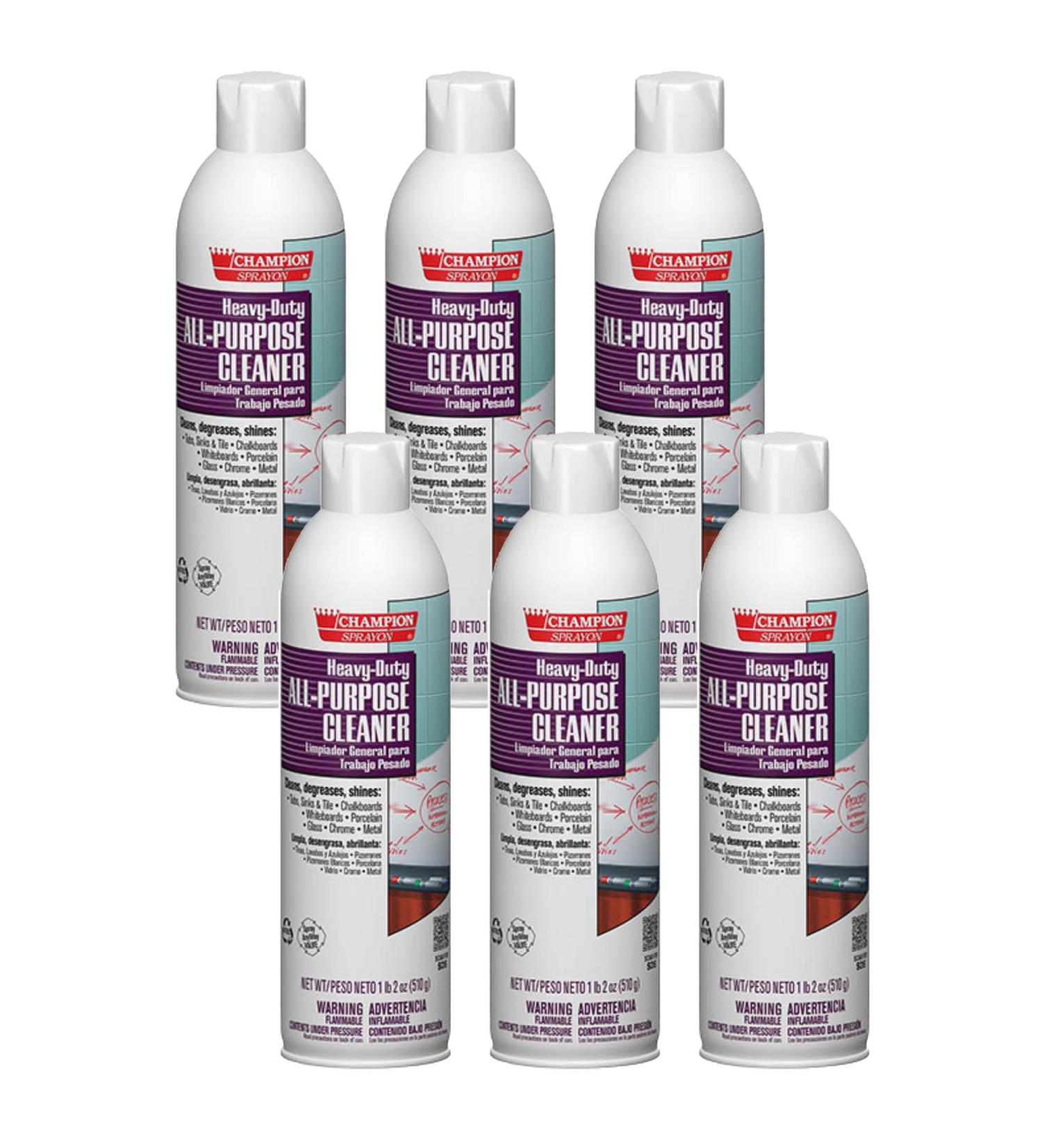 Champion Sprayon All-Purpose Cleaner. 6-18 oz. Net can.