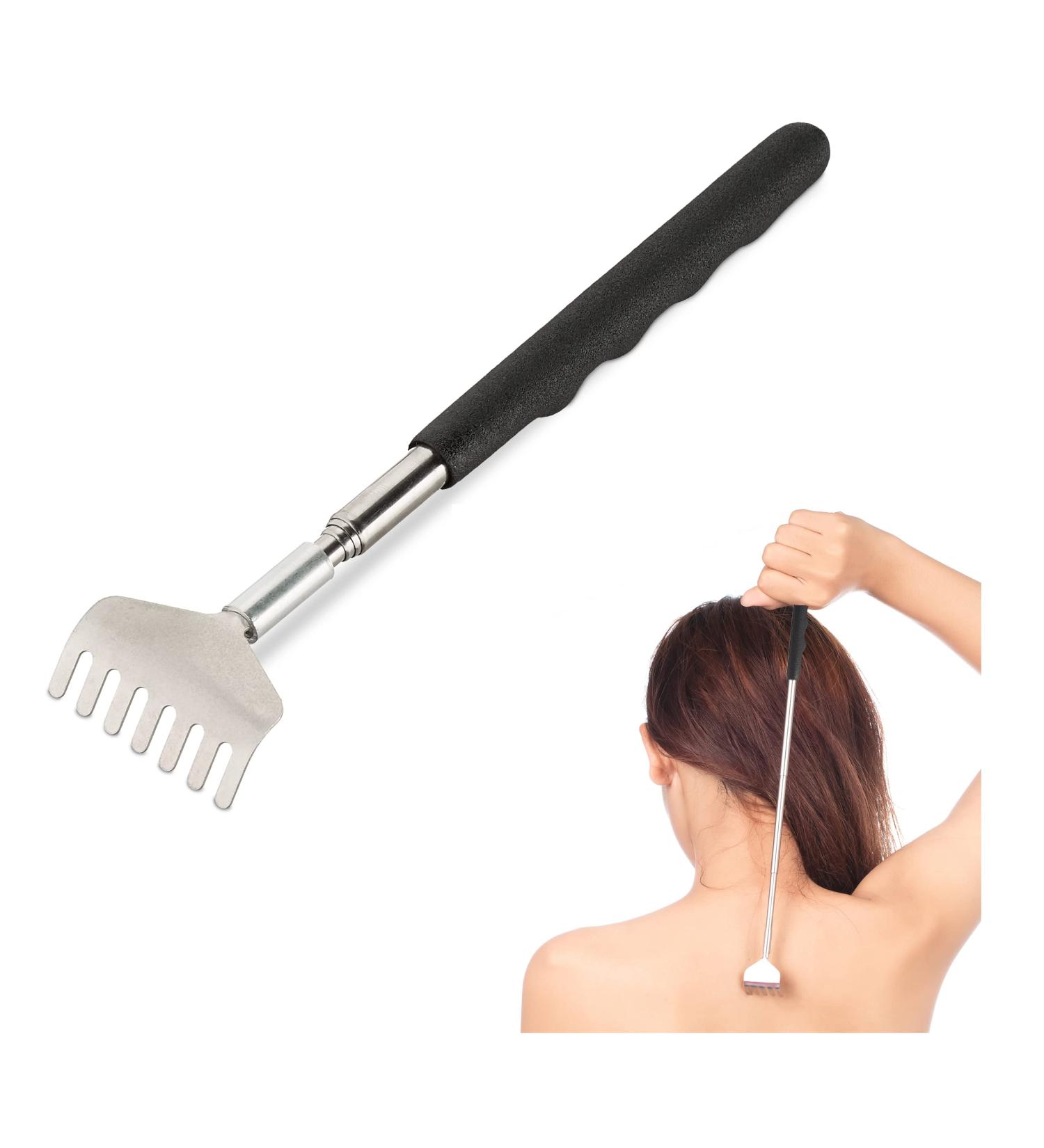 Buy Relaxdays Telescopic Back Scratcher - Extendable Stainless Steel Soft Handle 20-56cm | International Shipping - Buy Online on GoSupps.com