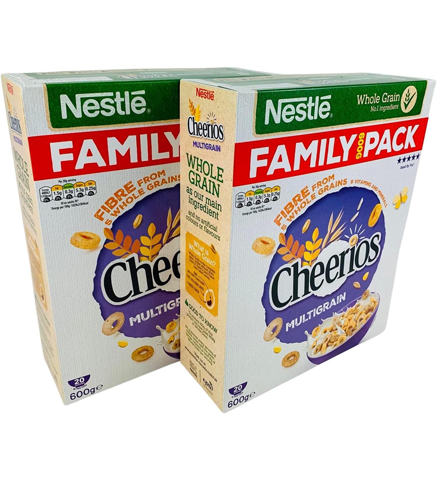 Cheerios Family Pack 2 x 600g Multigrain TOMIDEALS Edition | Breakfast Multigrain Cereal Fibre Whole Grains | Nestle Cheerios | Family Pack | sold by Essential Products - Buy Online on GoSupps.com
