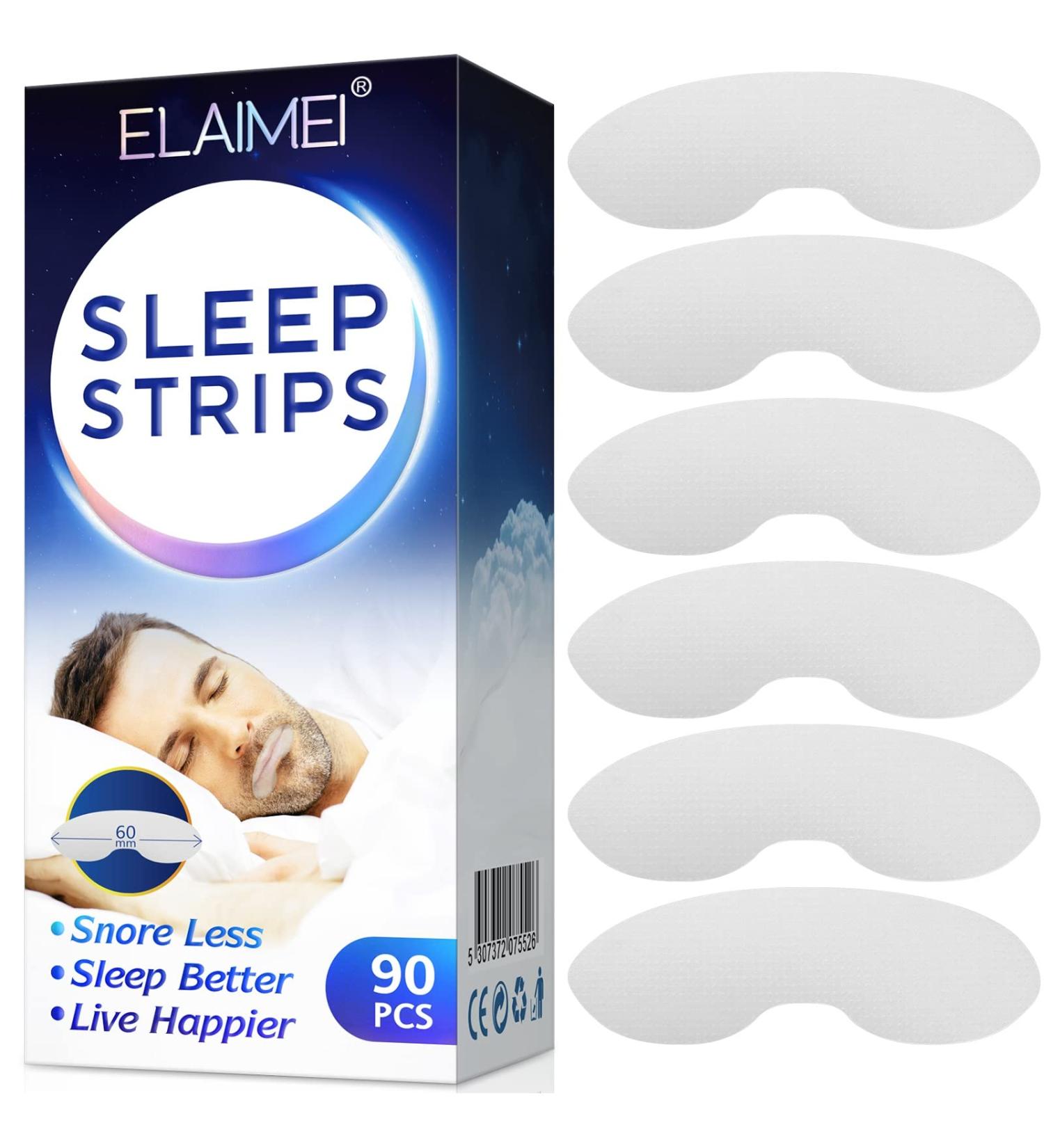 90 PCS Mouth Tape for Sleeping - Anti Snoring Strips for Nasal Breathing - Improve Sleep Quality & Instant Relief - Buy Online on GoSupps.com