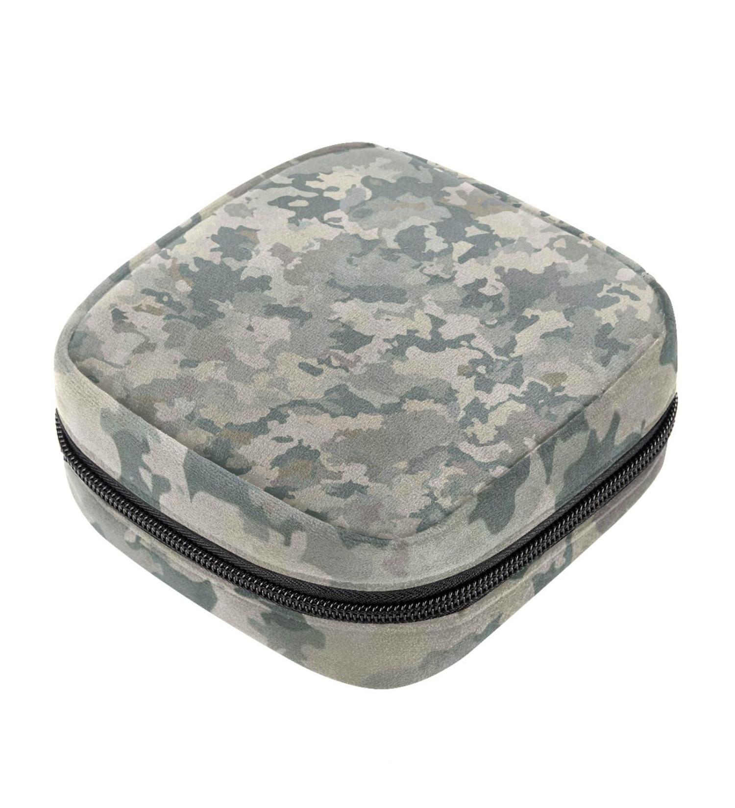 Camouflage Menstrual Cup Pouch & Nursing Pad Holder - Multicolor Sanitary Napkin Storage Bag for Women & Teen Girls - Buy Online on GoSupps.com