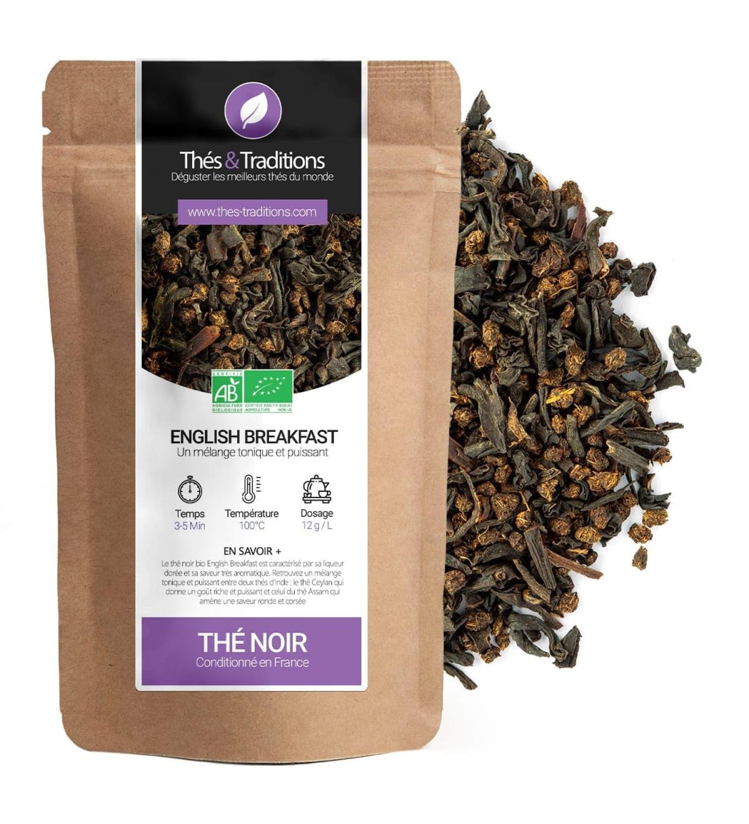  Th s & Traditions English Breakfast Organic | 100g Bulk Bag | Certified Organic - Buy Online on GoSupps.com