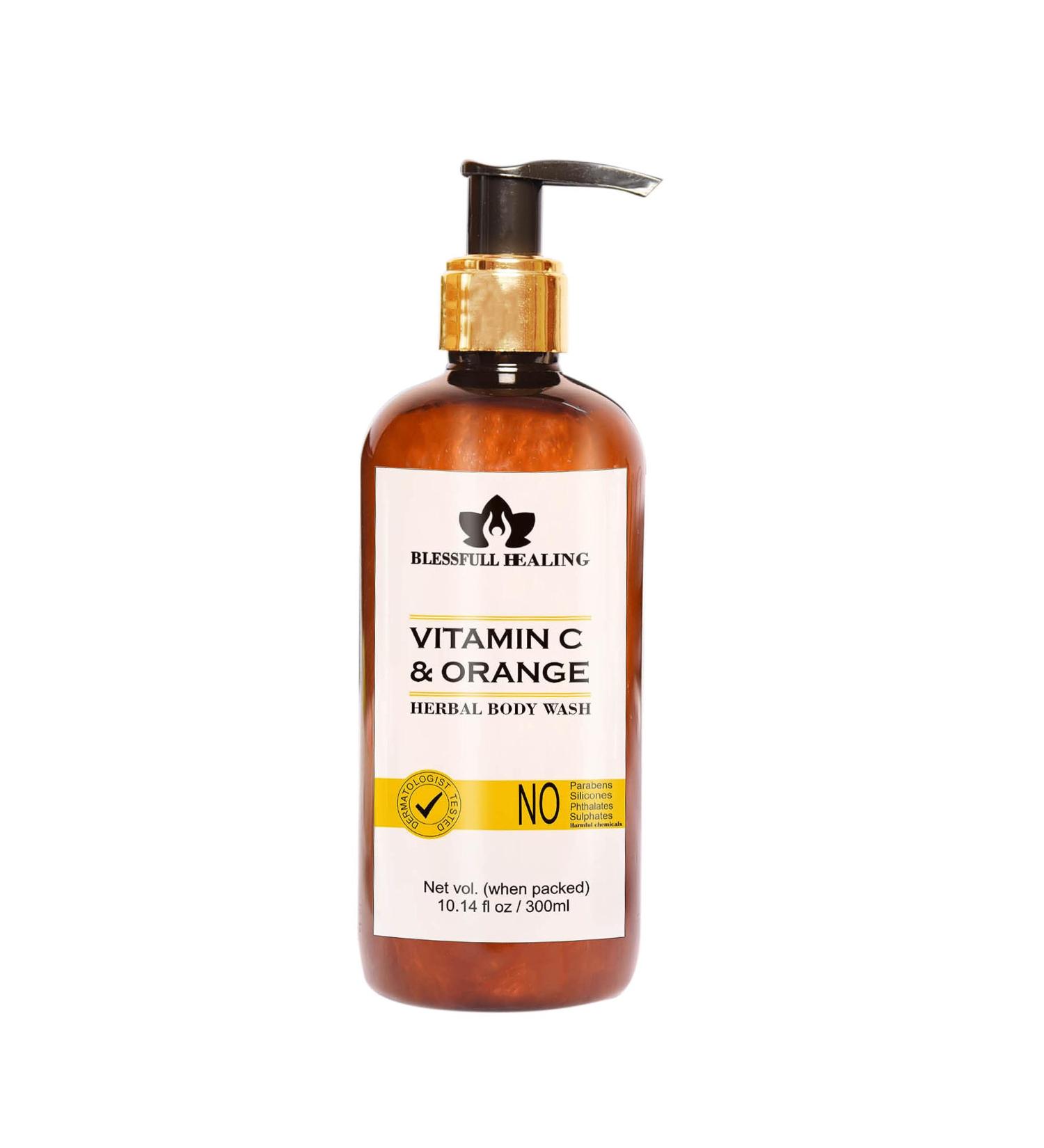 Blessfull Healing Luxury Vitamin C & Orange Herbal Body Wash 300 ml