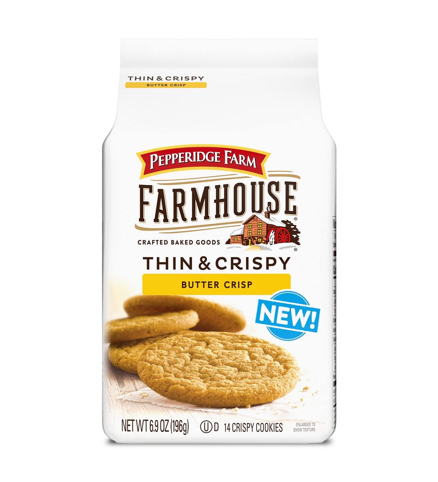 Pepperidge Farm Farmhouse Butter Crisp Cookies 6.9 oz. - Thin & Crispy Delights - Buy Online on GoSupps.com