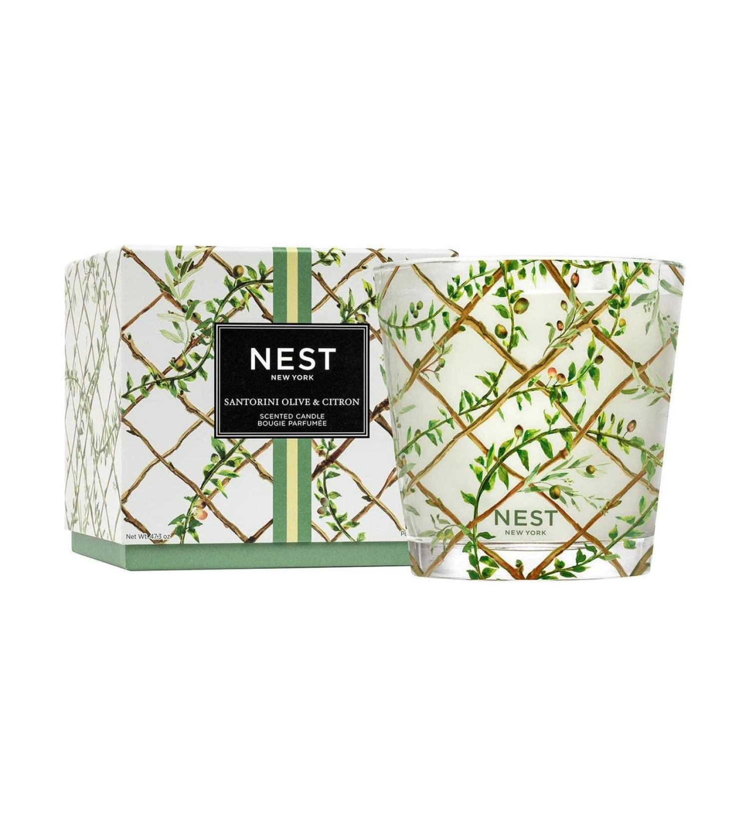 NEST New York Santorini Olive & Citron Decorative Luxury Candle 43.7 oz