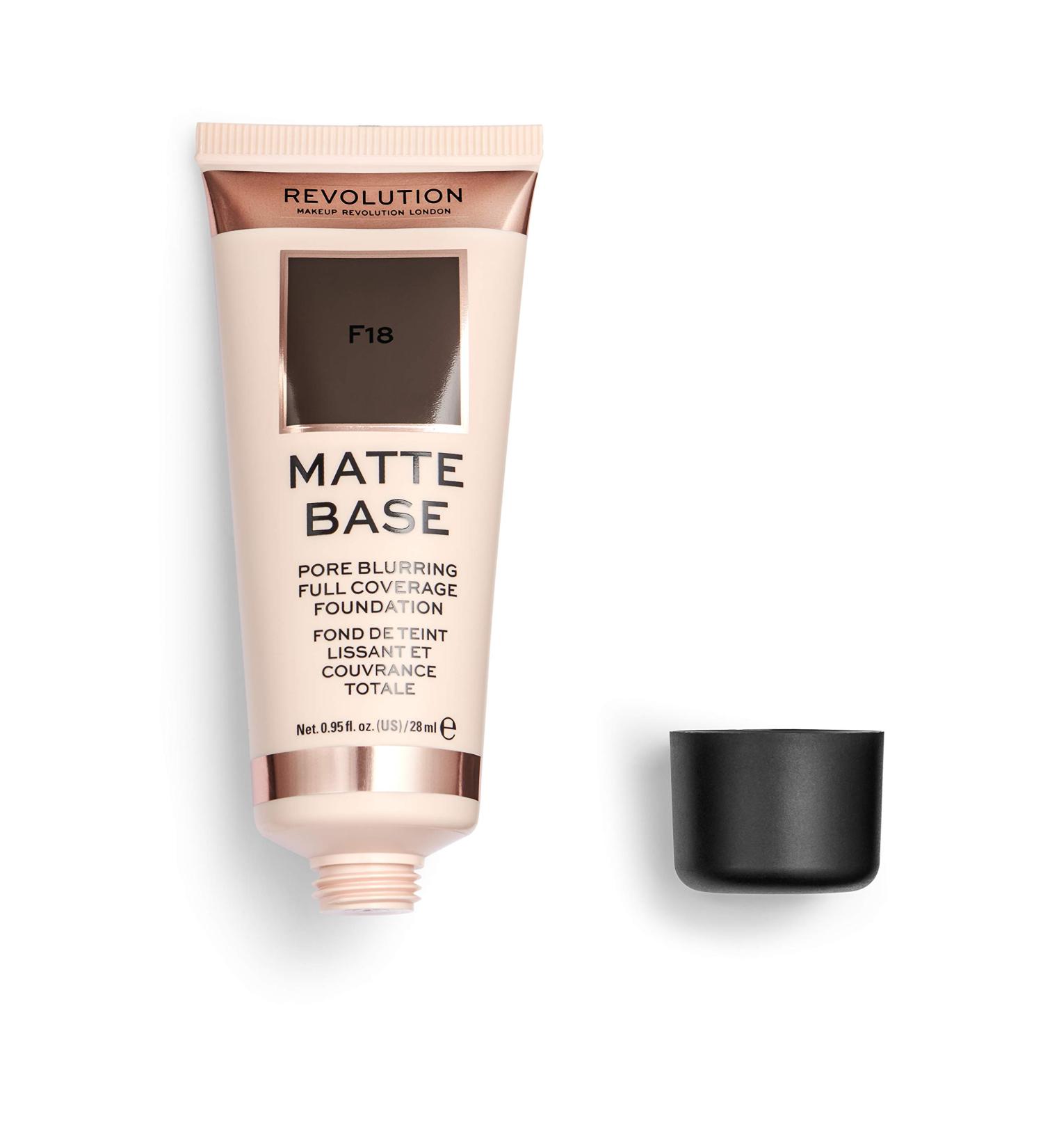 Revolution Beauty London Makeup Revolution Matte Foundation 28ml F18