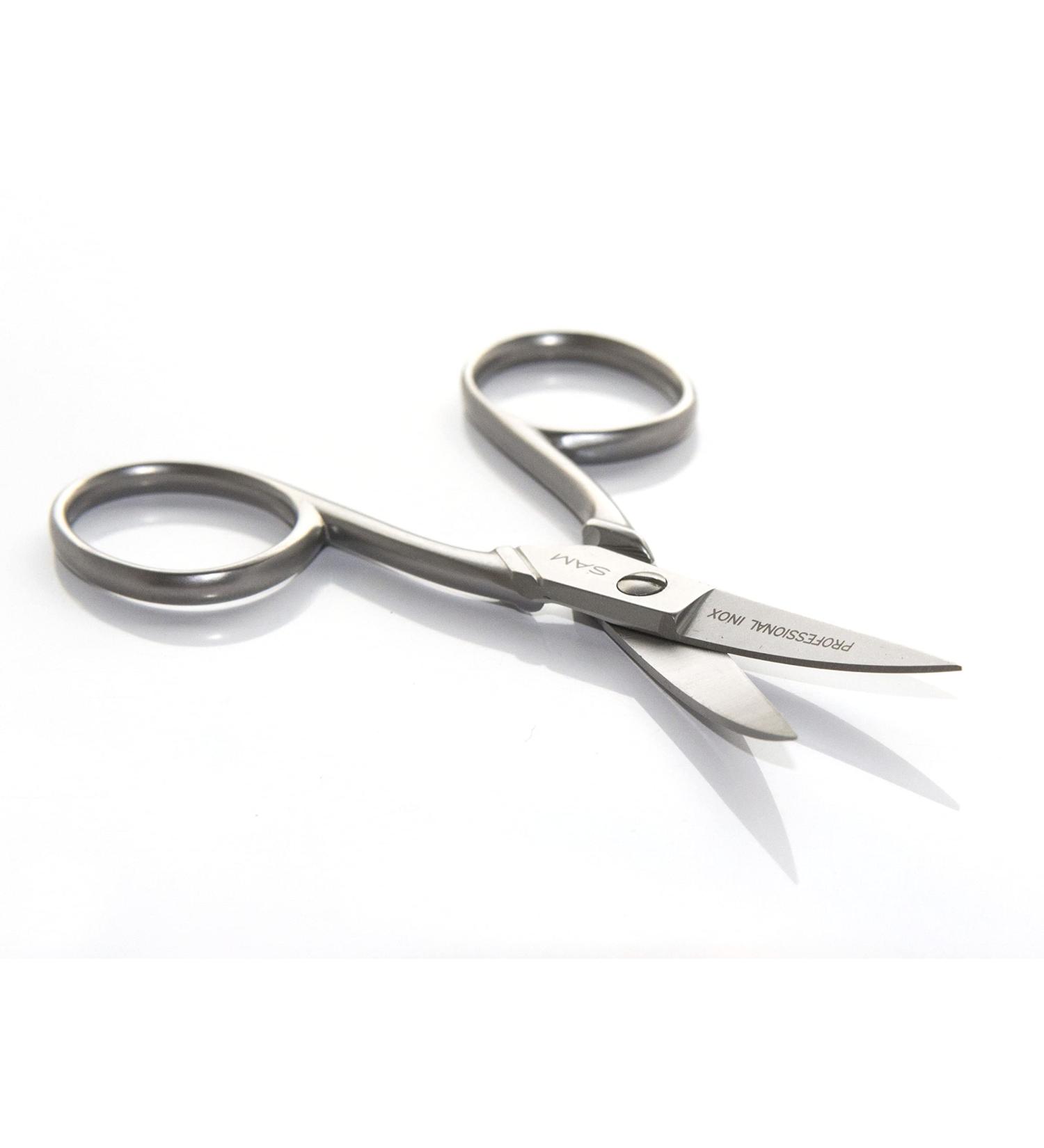 SAM Manicure Scissors for Nails Curved 9 cm Silver - Buy Online on GoSupps.com