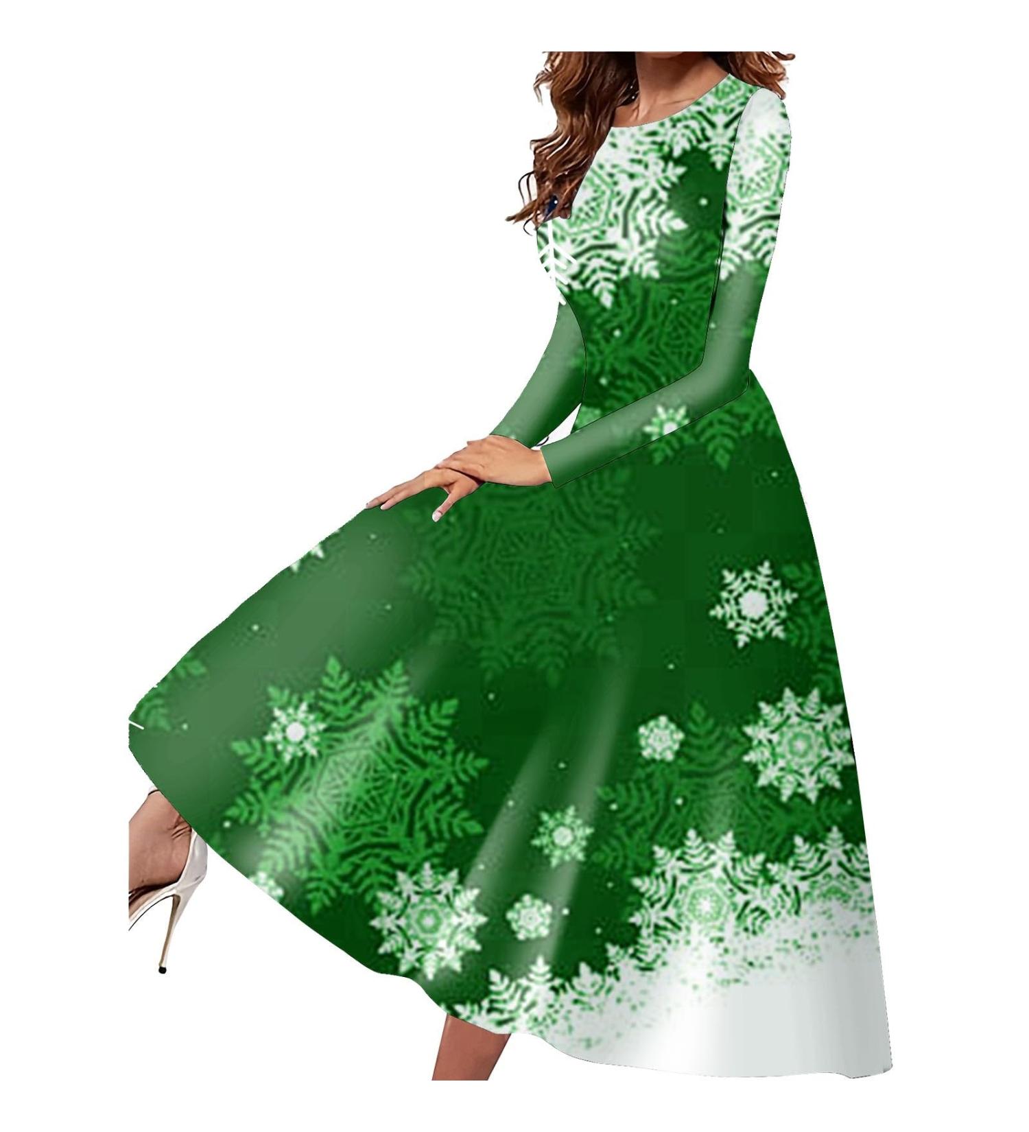 Hanxiulin Women's Christmas Dress - Long-Sleeved Sweater with Elk Print & Pockets | Fashionable Hooded Jumper for Autumn/Winter - Buy Online on GoSupps.com