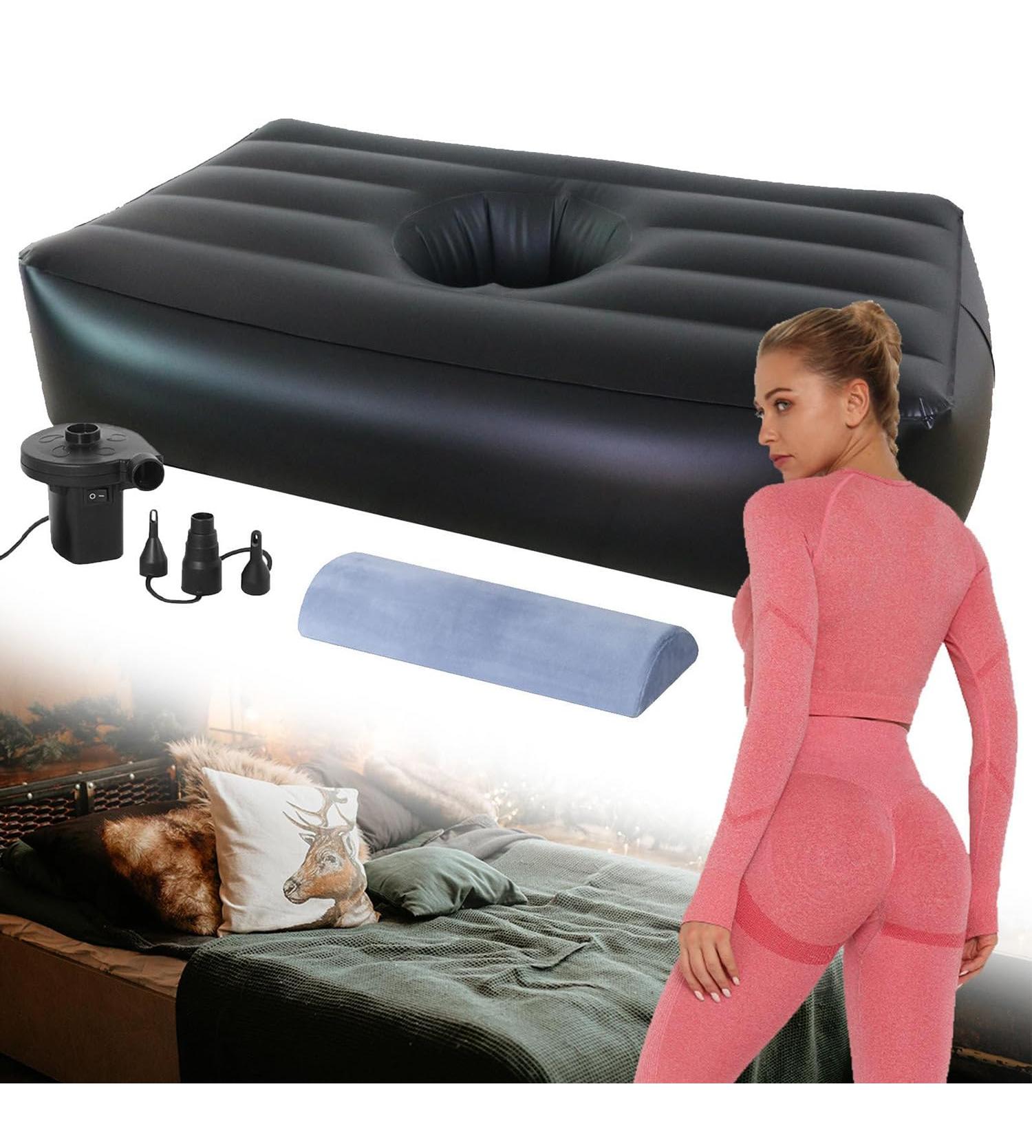 BBL Bed BBL Sleeping Pillow After Surgery with Inflators and Cushions BBL Recovery Mattress for Post Surgery Recovery and Sleeping and During Pregnancy Hole Design/Portable Waterproof - Buy Online on GoSupps.com