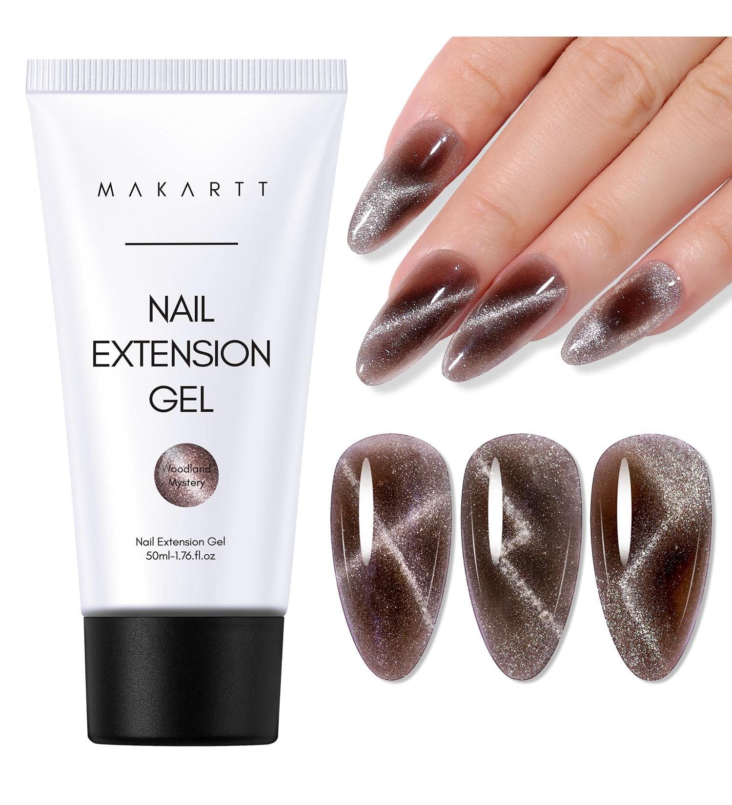 Makartt Poly Nail Gel 50ML Builder Gel in White Pink Nude Clear Rosy for Nail Extension - Woodland Mystery Collection - Buy Online on GoSupps.com