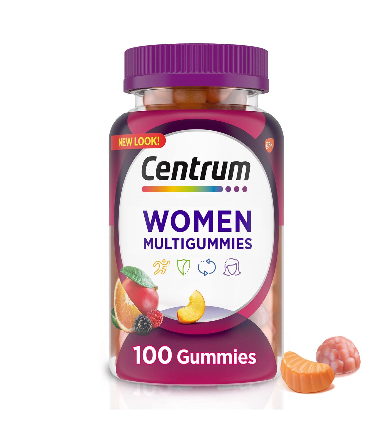 Centrum Women's Multigummies: Assorted Fruit 100 Gummies | Buy Online - Buy Online on GoSupps.com