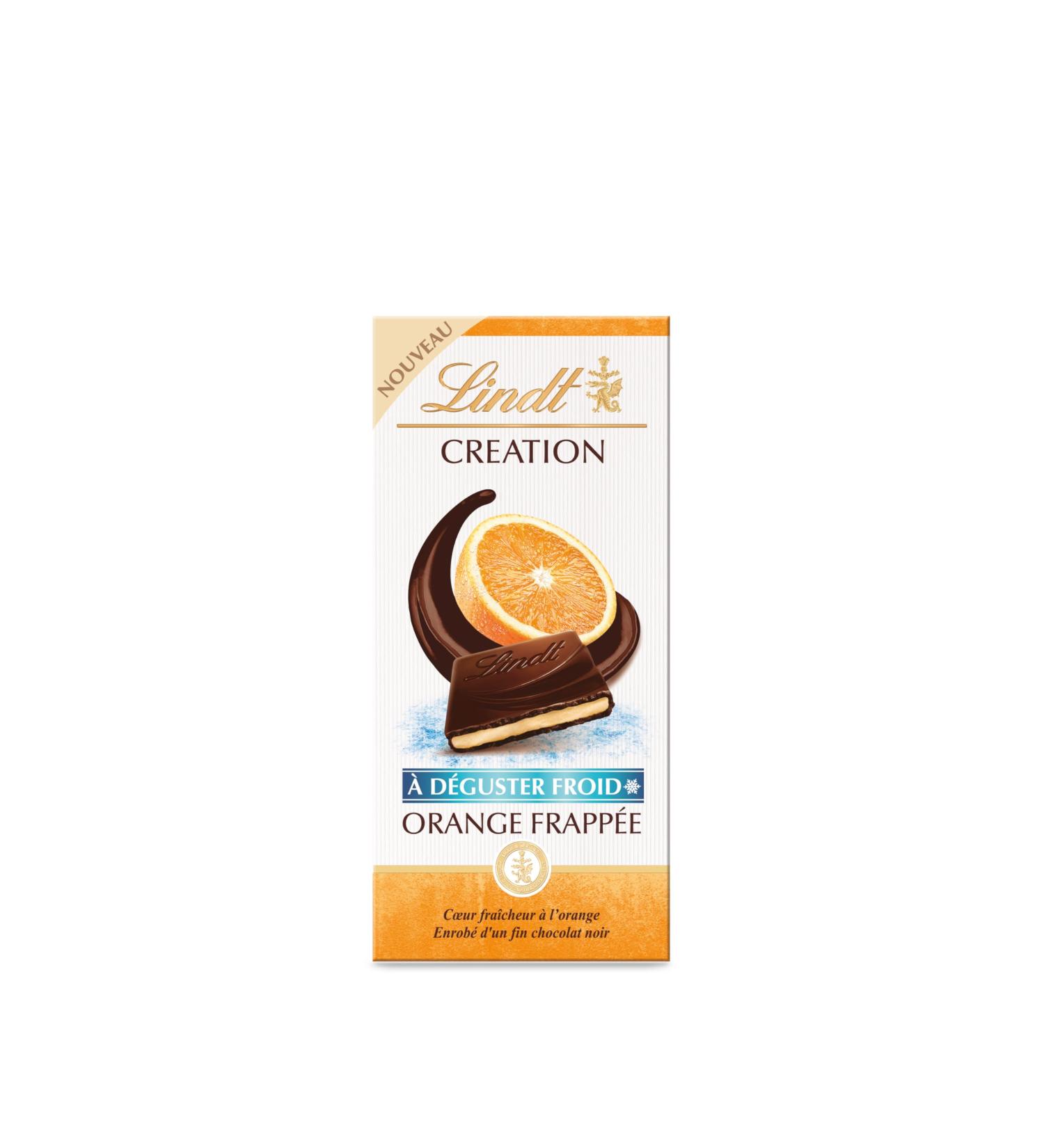Lindt - CREATION Orange Frapp e Tablet - Dark Chocolate 150g - Buy Online on GoSupps.com