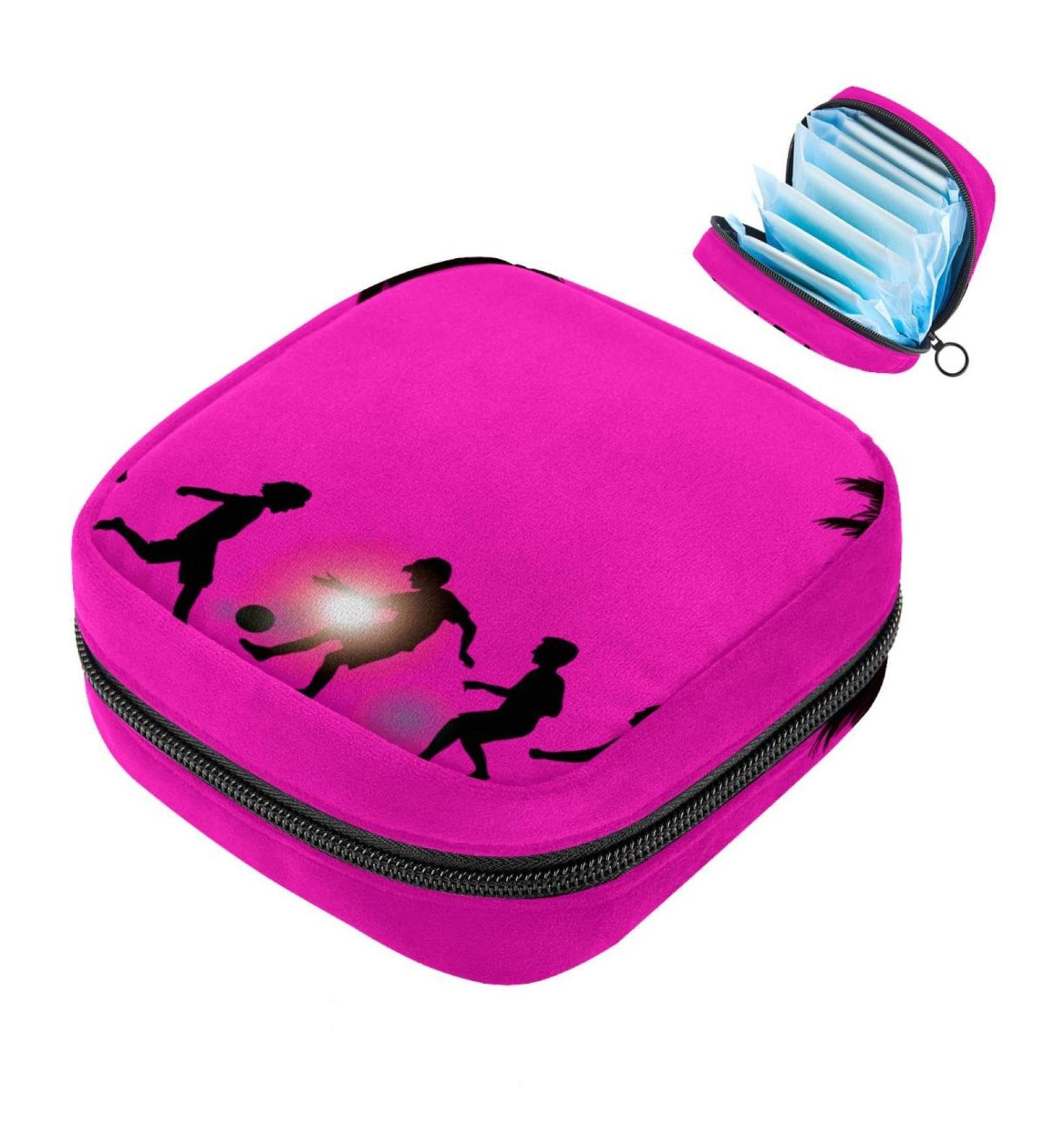 Buy Multi-Colored Storage Bags for Women's Bandages & Menstrual Needs - Large Pink Zipper Pockets for Beach & Sports - Buy Online on GoSupps.com
