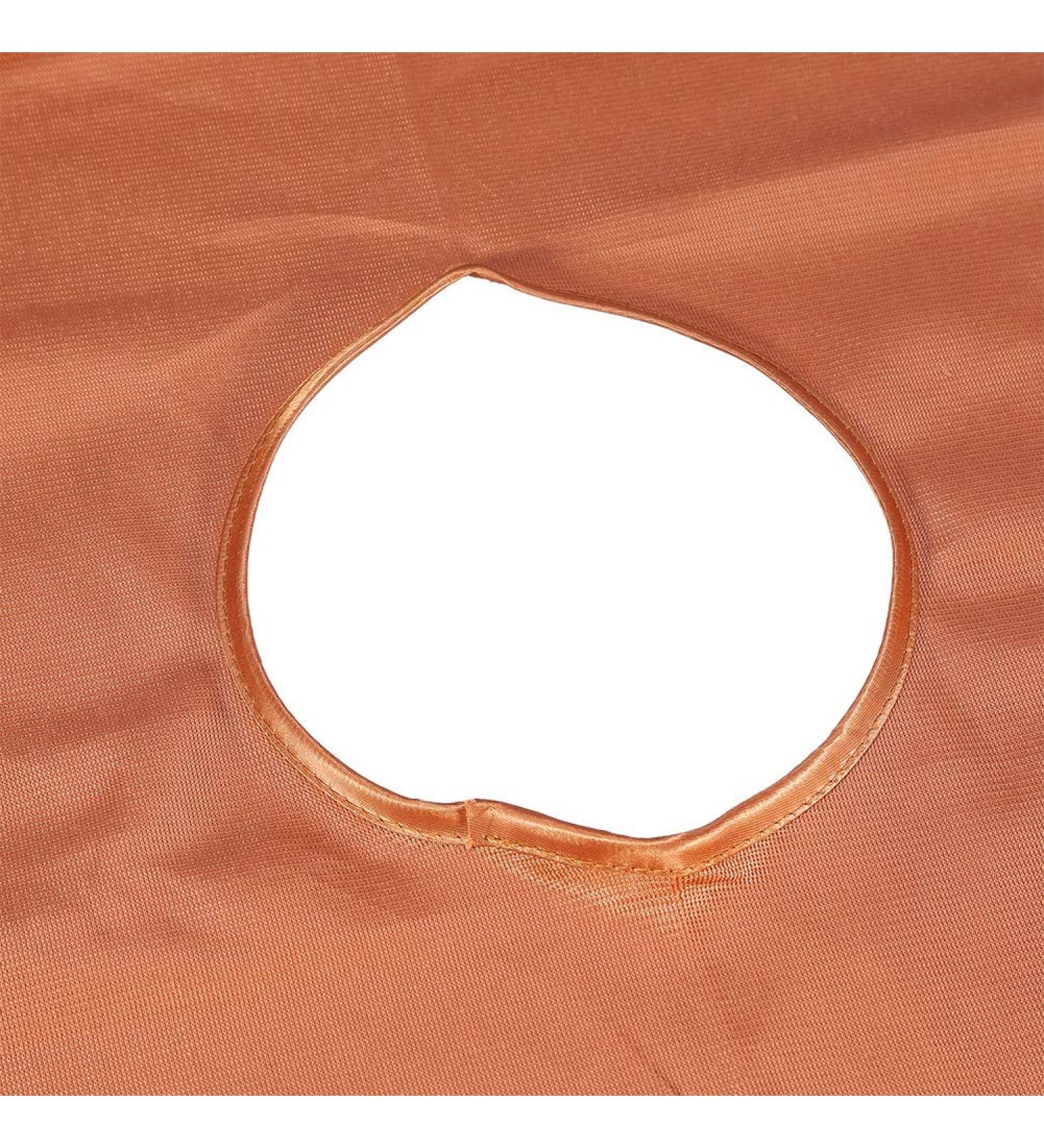 Verdant Touch beauty salon bed sheet beauty massage blanket spa treatment bed cover with facial atem hole camel 120 x 200 cm