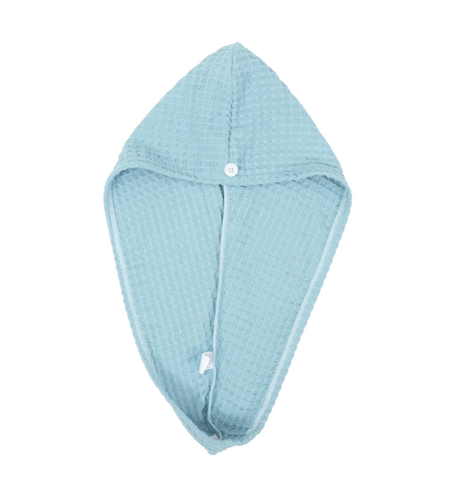 Zerodeko Quick Drying Shower Cap Towel - Absorbent Hair Drying Turban for Women - Large Blue Hair Towel (65x25cm) - Perfect for Fast Hair Drying - Buy Online on GoSupps.com