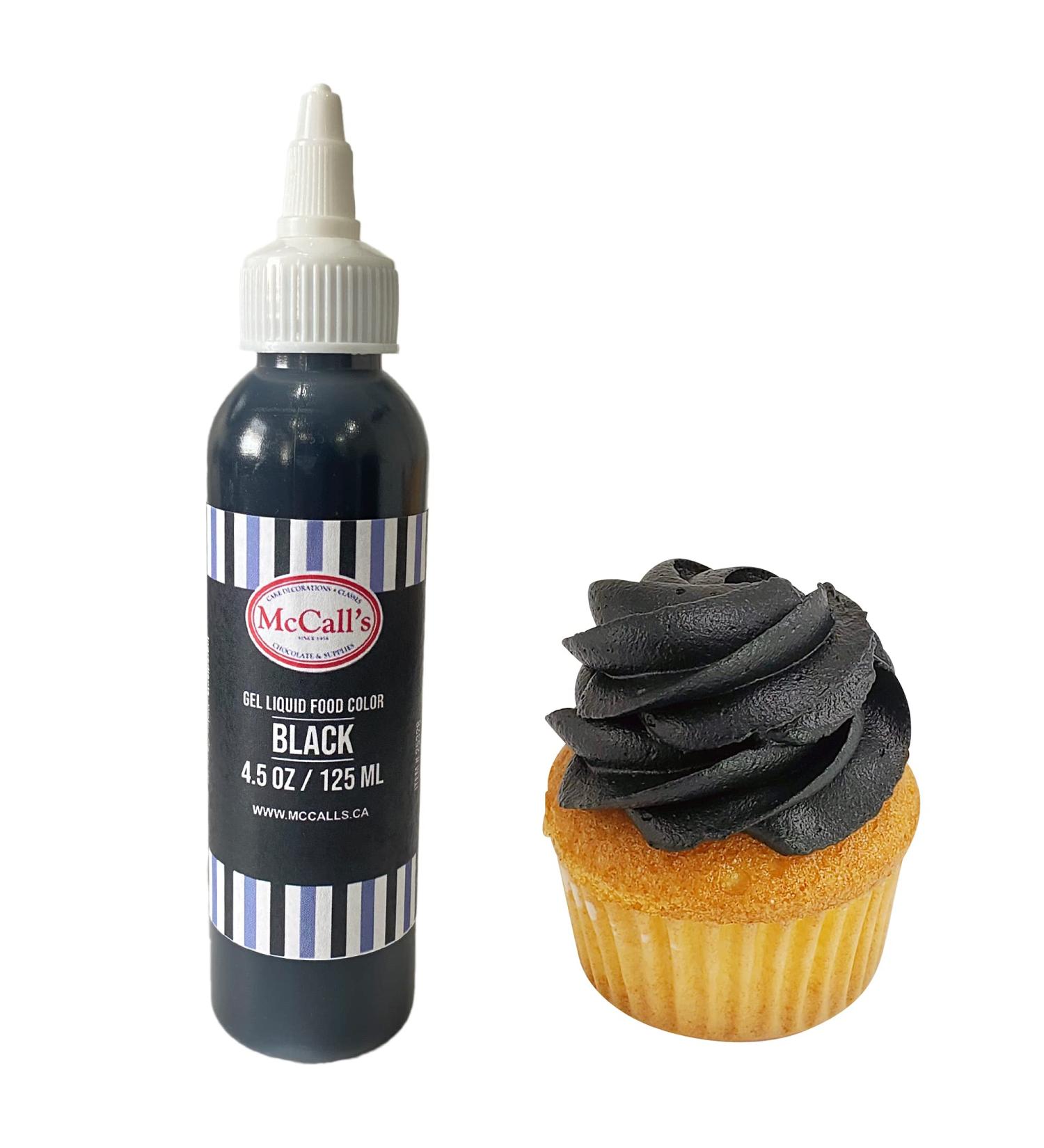 McCall's Liquid Gel Food Colour 4.5 oz Black - Made in Canada