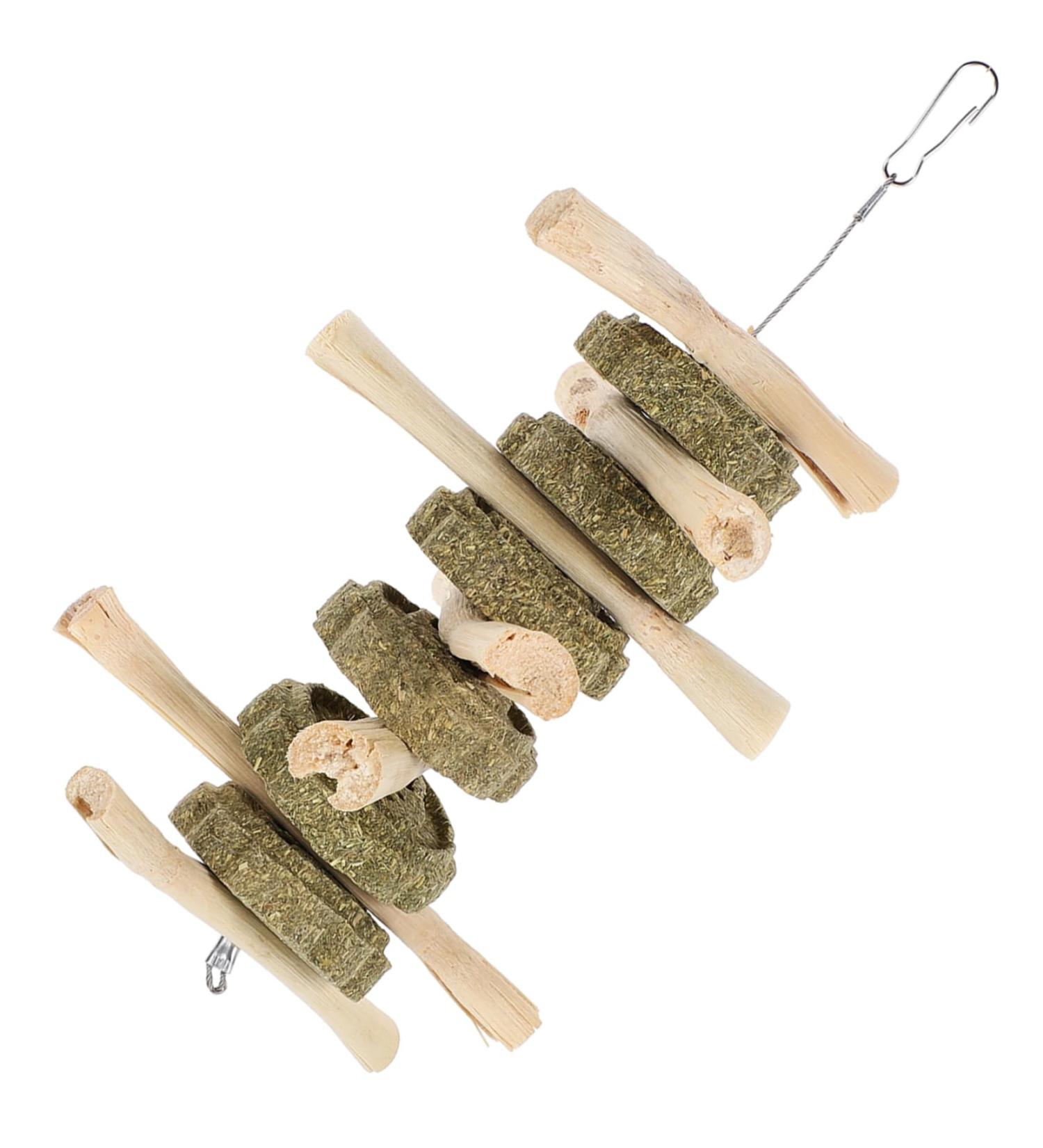 BUGUUYO Pet Chewing Playthings Oral Chew Wooden Rabbit Chew Snack Guinea Pig Chew Snack - Buy Online on GoSupps.com