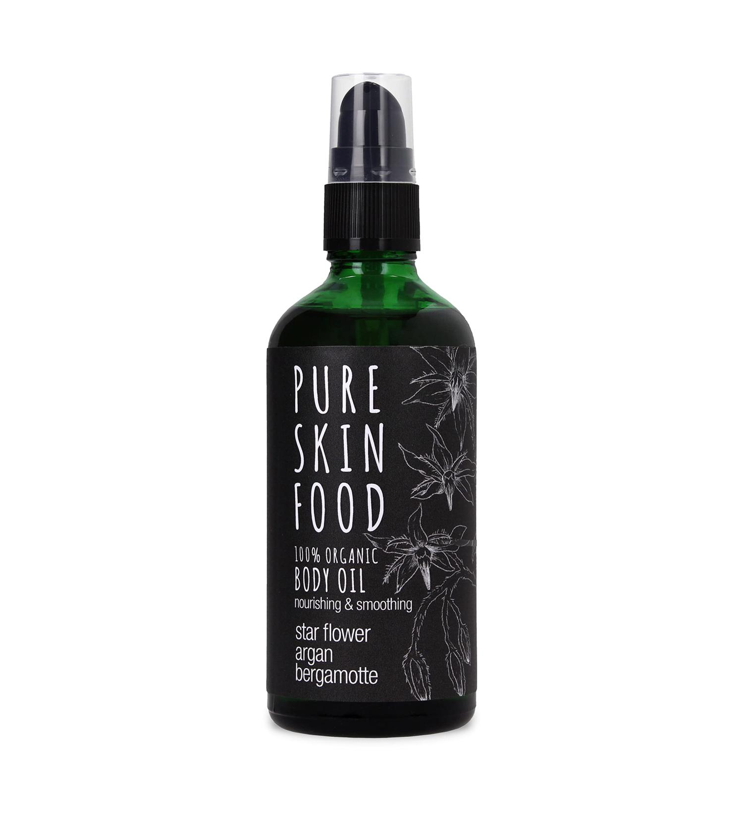 Organic Massage Oil - Pure Skin Food | Anti-Aging Argan & Bergamot Care | 100% Bio-Certified & Vegan | 100ml International Shipping - Buy Online on GoSupps.com