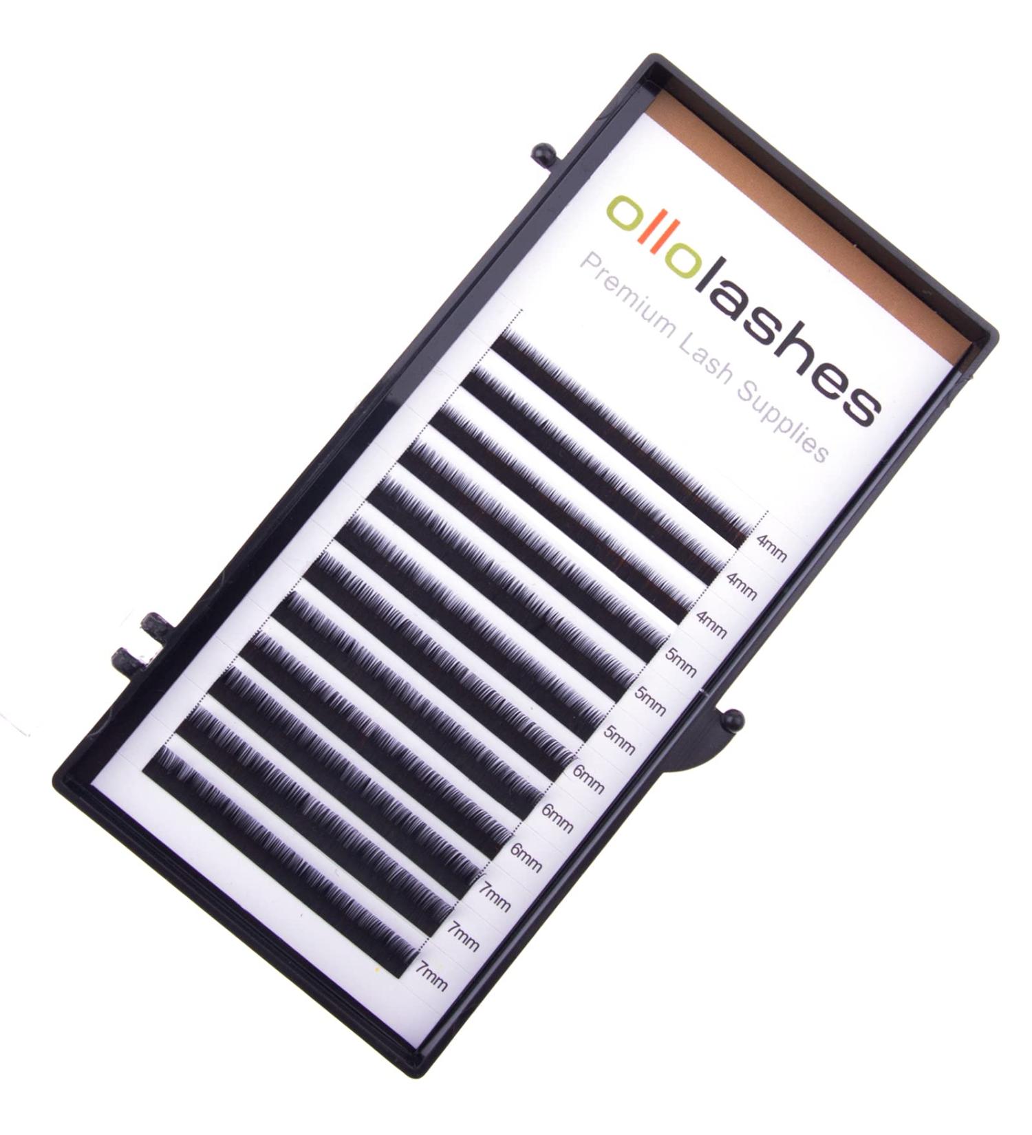 Bottom Eyelash Extensions C Curl 0.07mm Mix4-7mm Black Color - 4mm, 5mm, 6mm, 7mm | Bottom Lashes - Buy Online on GoSupps.com