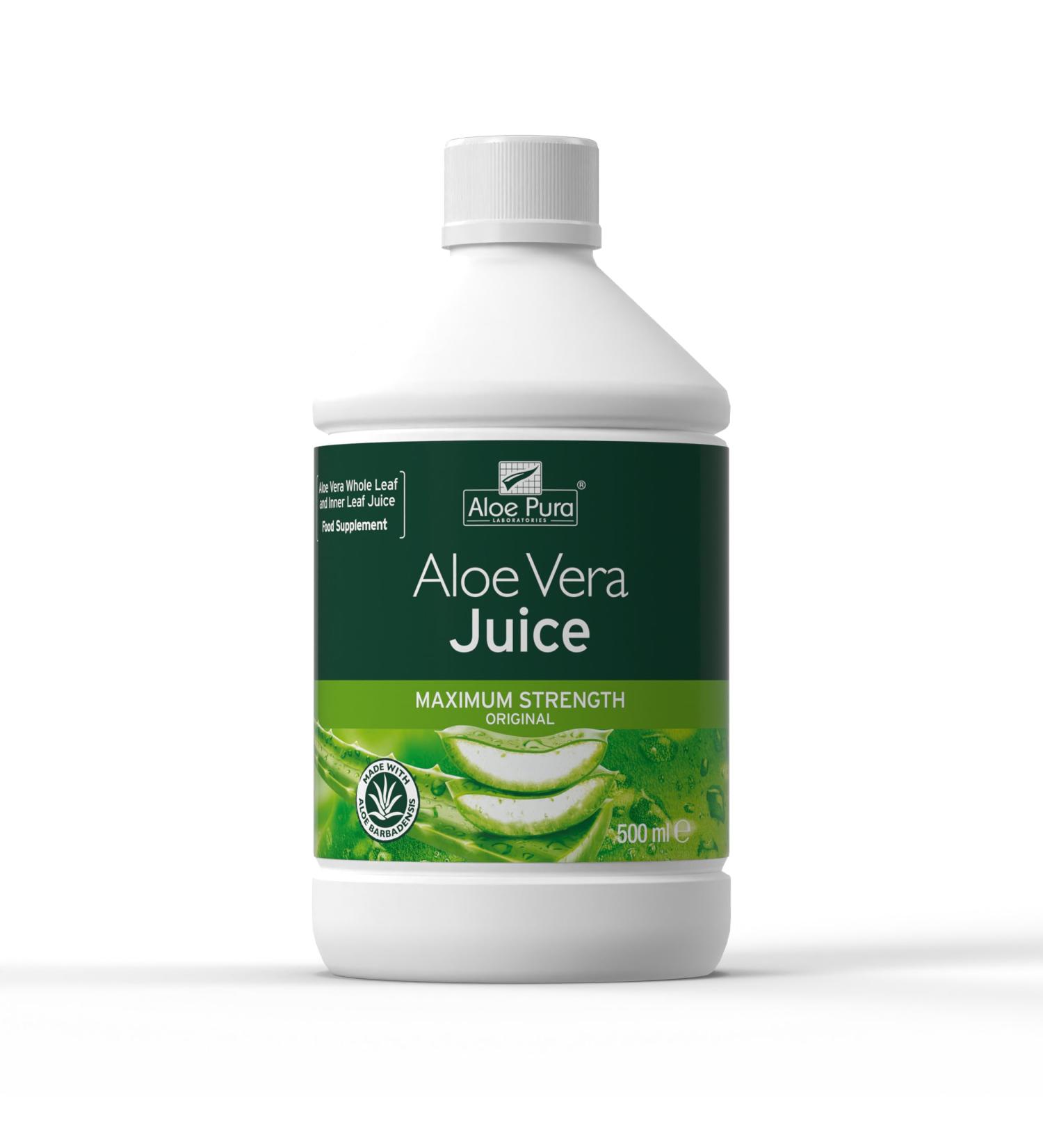  Aloe Pura Aloe Pura 500ml of Aloe Vera juice - Buy Online on GoSupps.com