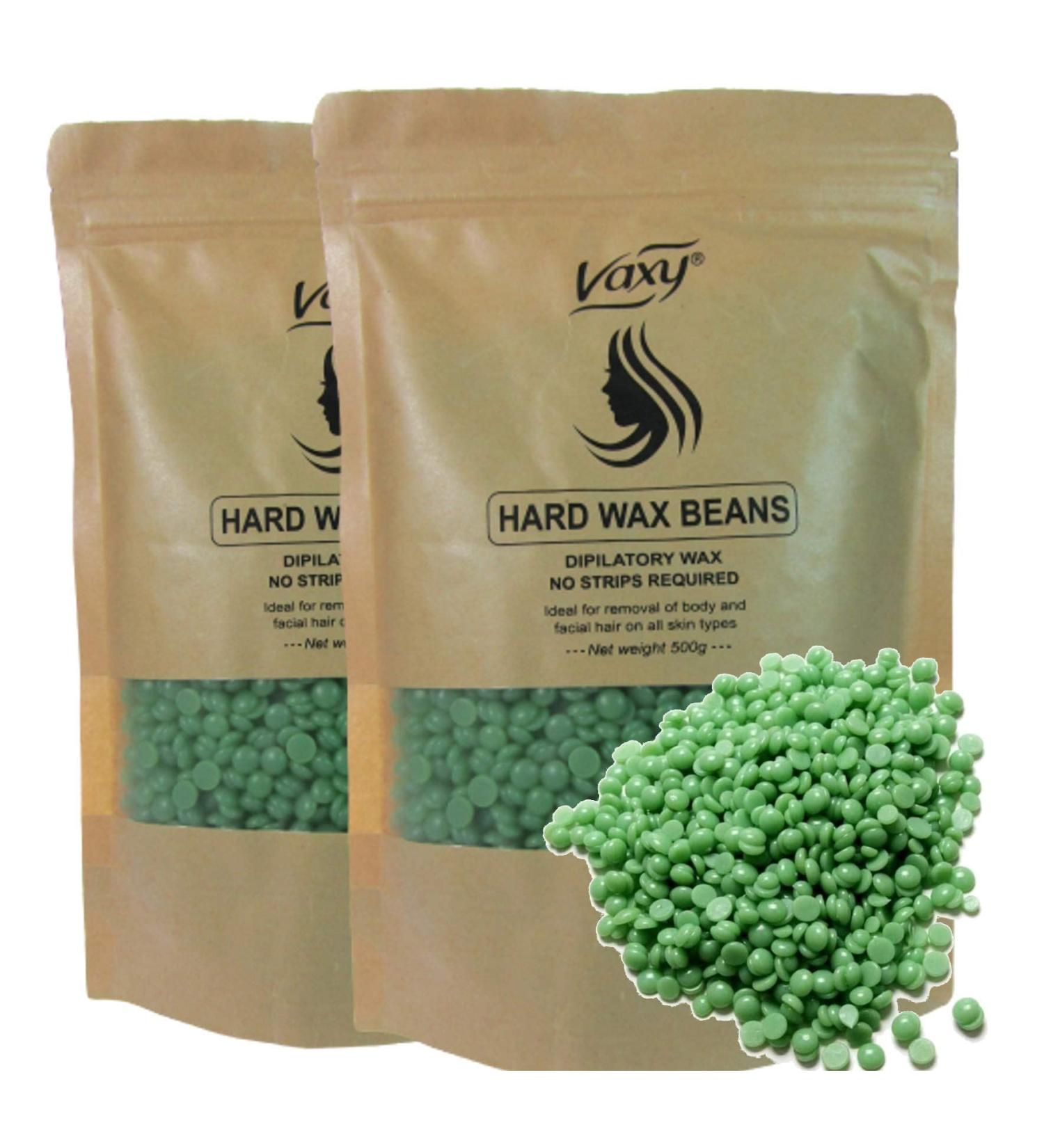 Wax Beans - Hard Wax Beans - Yellow Wax Beans- For Painless Wax for Bikini Arms Legs Armpit with 4 different Flavor- Honey In Blocks- Lavender- Lemon and Rose Beads by (Vaxy) (Aloe Beads 1kg) - Buy Online on GoSupps.com