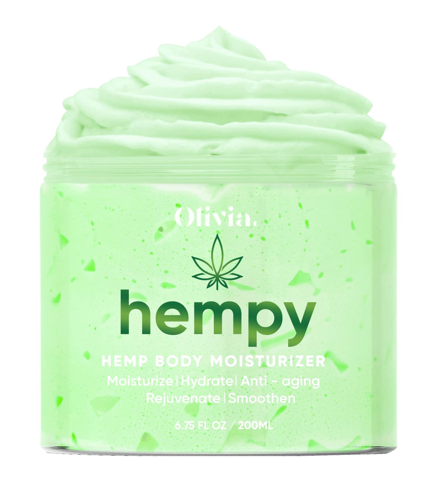 Olivia Hemp Cream - Hydrating Body Moisturizer for Dry Skin | Easy to Use | 8 fl oz - Ideal for Women - Buy Online on GoSupps.com