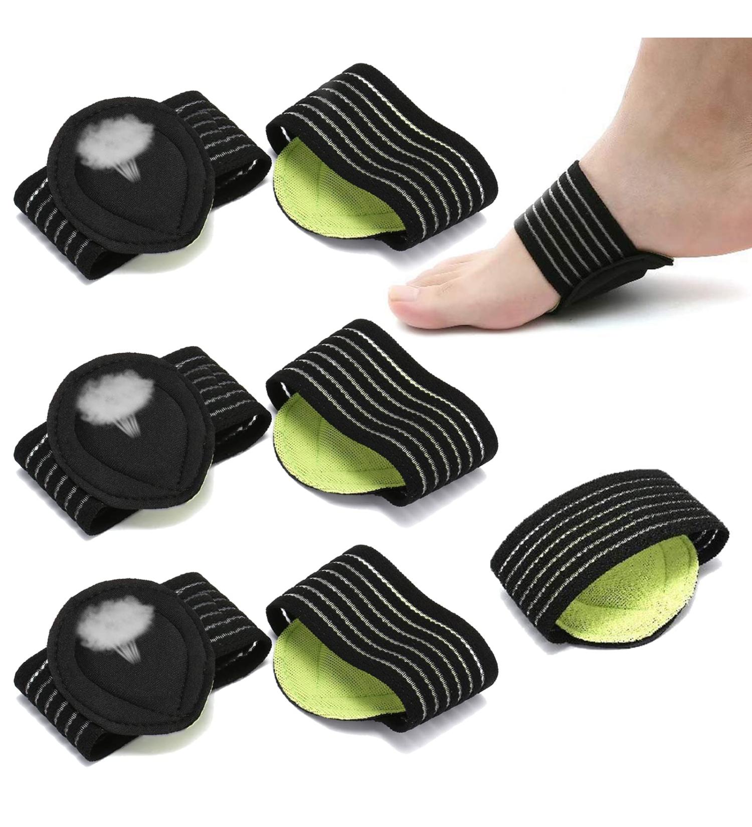 Dukars Arch Supports for Plantar Fasciitis - Cushioned Compression Sleeves for Pain Relief - Men & Women (3 Pack) - Buy Online on GoSupps.com