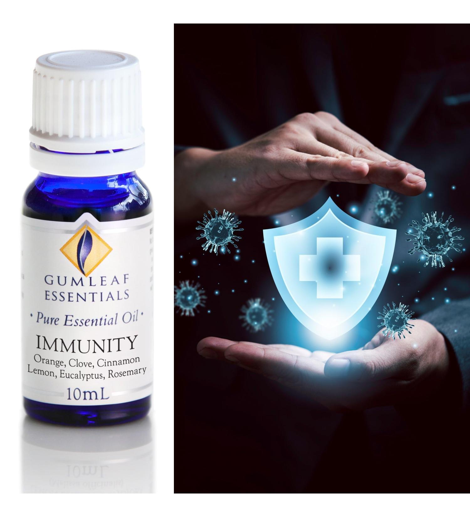 Gumleaf Essentials Immunity Essential Oil Blend - 10ml Cruelty Free & Vegan 100% Pure & Natural - Buy Online on GoSupps.com