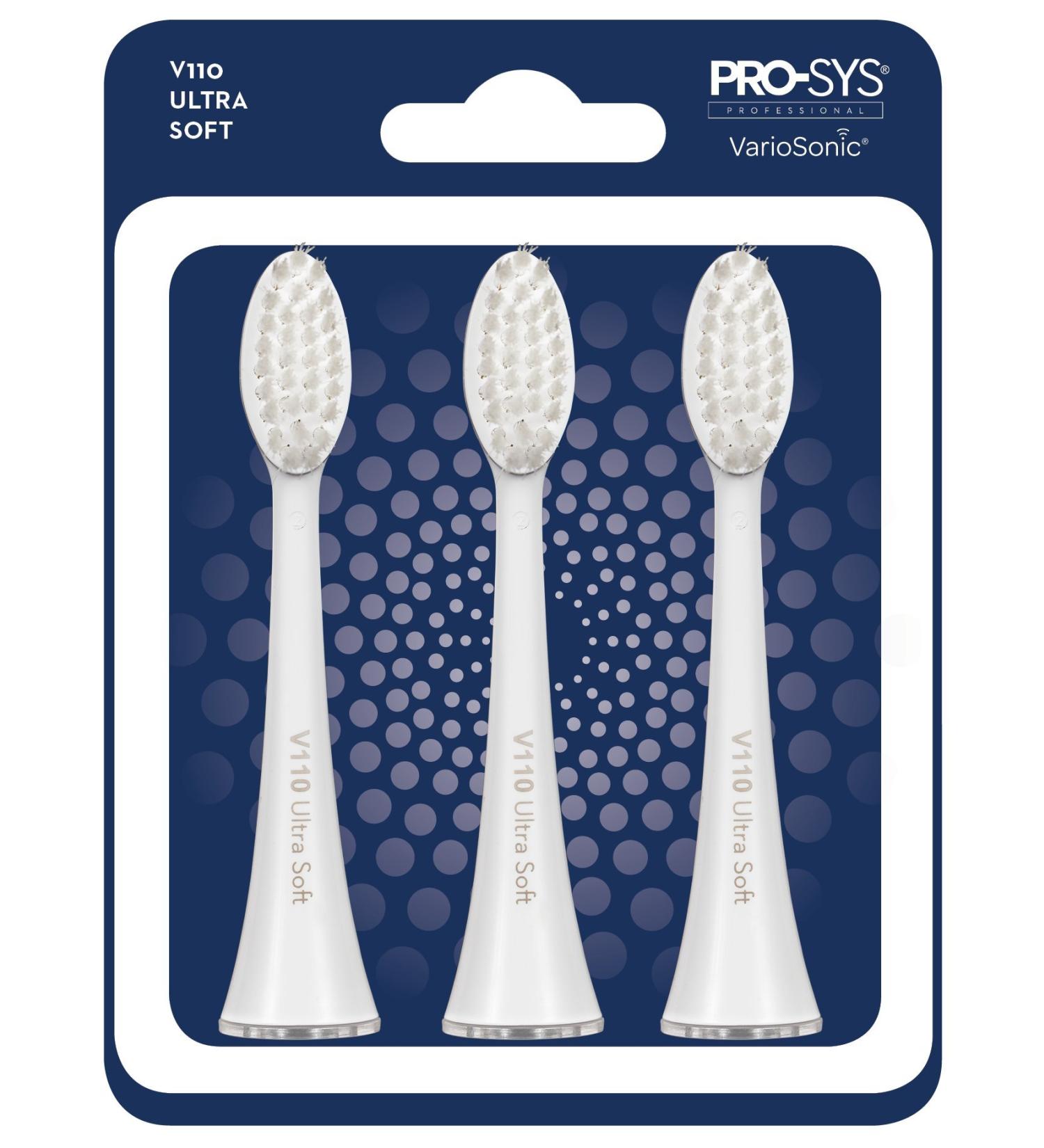 PRO-SYS VarioSonic V110 Ultra Soft Replacement Heads (Pack of 3) | Compatible with Burst Brush - Buy Online on GoSupps.com