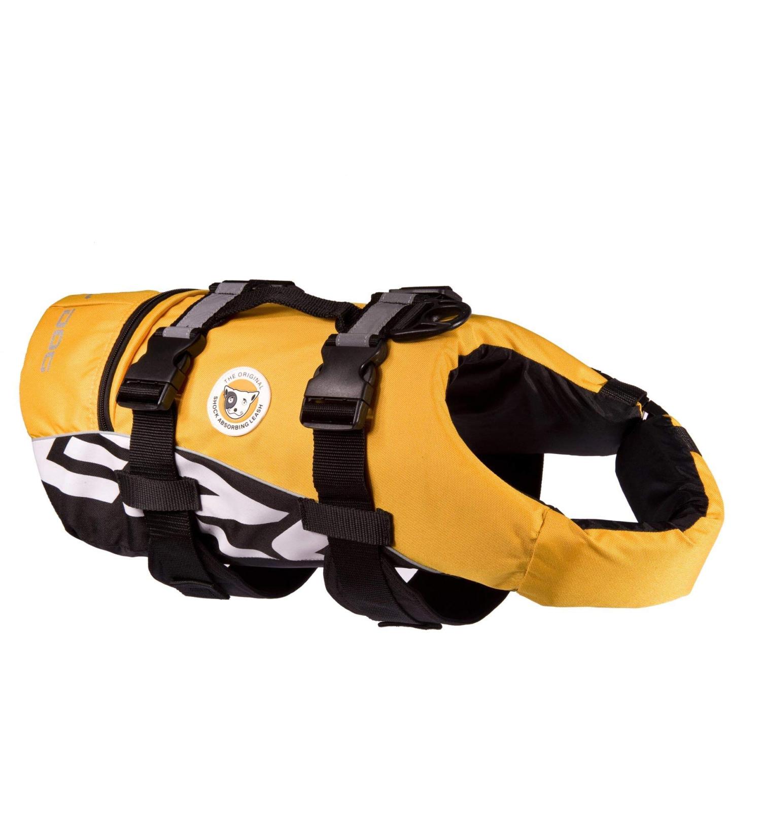 Ezydog Life Jacket for Small Dogs - Adjustable DFD Dog Vest with Handle & Reflectors (MXS Yellow) - Safe & Stylish Floatation Aid - Buy Online on GoSupps.com