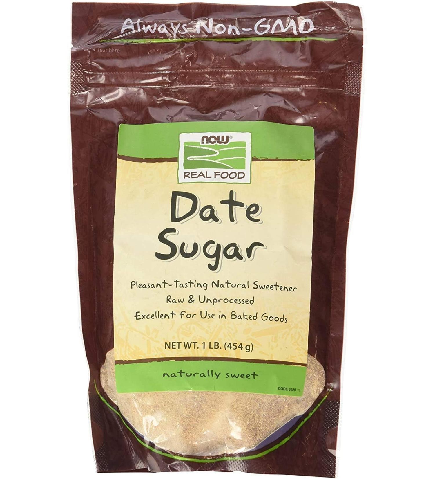 Now Foods Date Sugar 454g - Buy Online on GoSupps.com