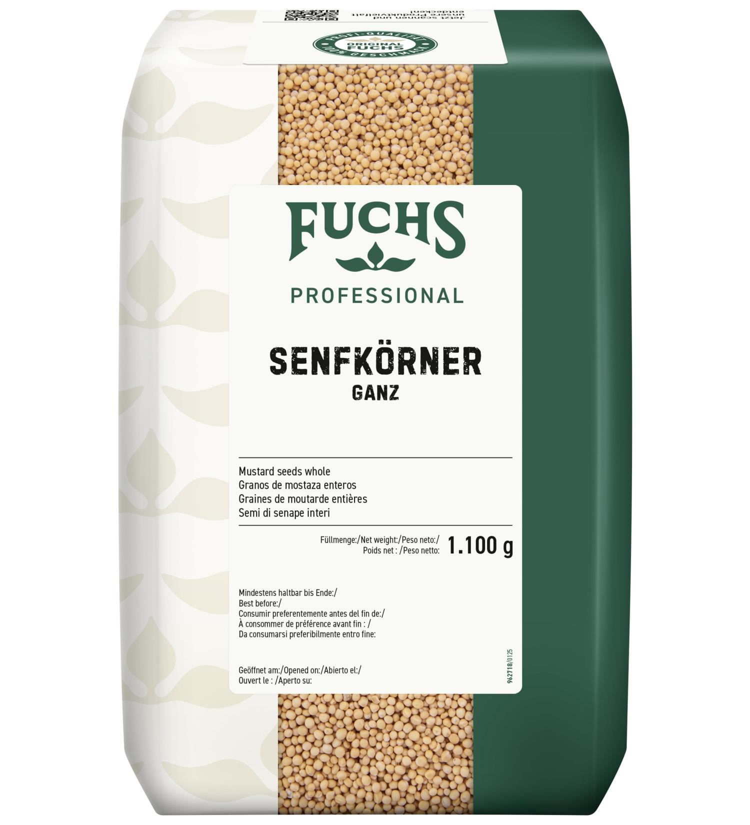 Fuchs Professional - Graines de moutarde enti res | Pour les marinades soupes et sauces au mortier | Qualit professionnelle pour les gros consommateurs | 1 1 kg dans un sac - Buy Online on GoSupps.com
