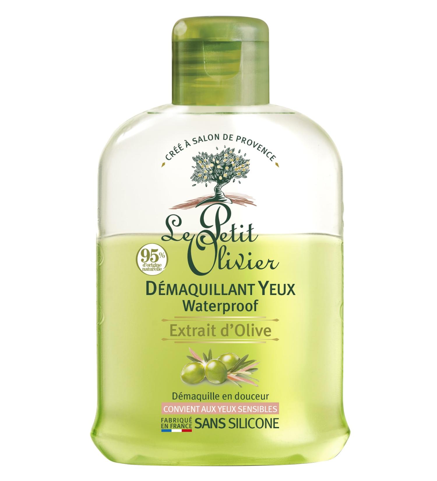 Le Petit Olivier - Waterproof Eye Make-Up Remover - Olive Extract - Made in France - 125 ml Bottle - Buy Online on GoSupps.com