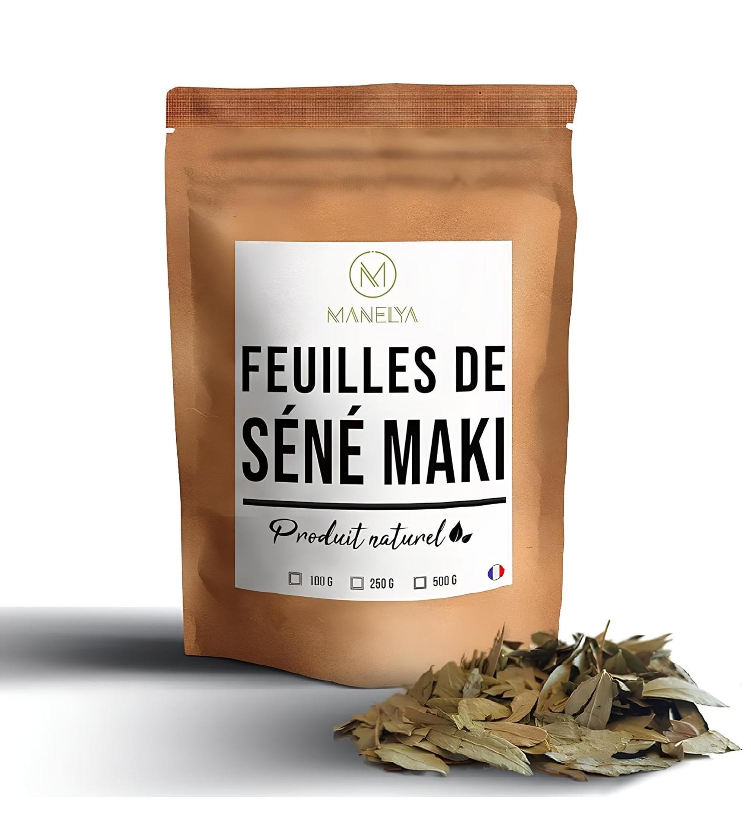  Manelya Manelya Senna Maki leaves calming soothing against constipation laxative natural product sold in a 100g resealable bag. - Buy Online on GoSupps.com