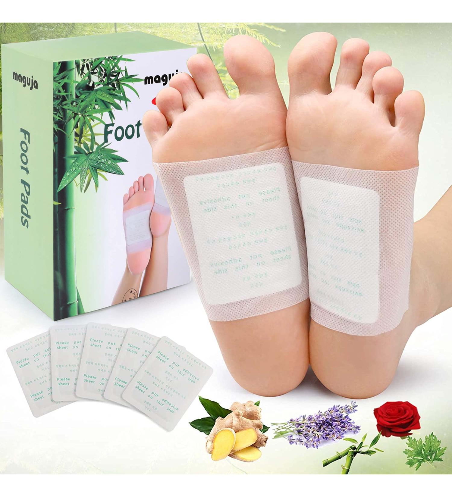 Detox Foot Pads - Maguja 100 Pcs Bamboo Vinegar Deep Cleansing for Stress Relief & Improved Sleep | Foot Care & Detoxification - Buy Online on GoSupps.com