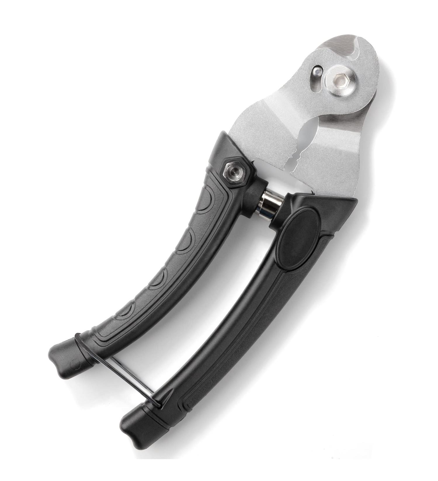 Venzo Heavy Duty 2-in-1 Stainless Steel Cable Cutter Scissors Crimper Tool for Bike Brake MTB Cable Repair - Small Hard Wire - Buy Online on GoSupps.com