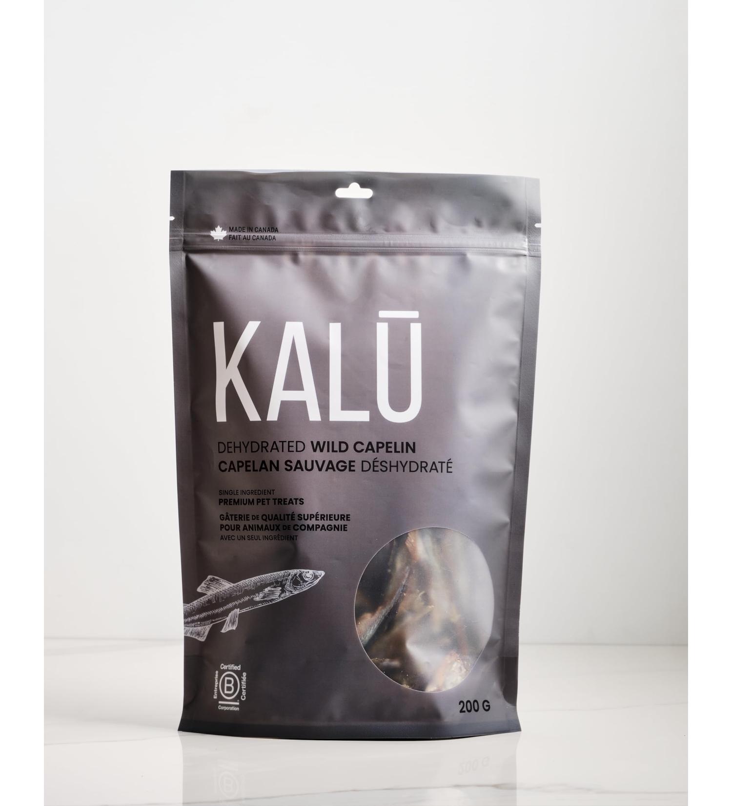 KAL Non-GMO Dehydrated Wild Capelin Fish Treats for Dogs and Cats Single Ingredient Made in Canada - Buy Online on GoSupps.com