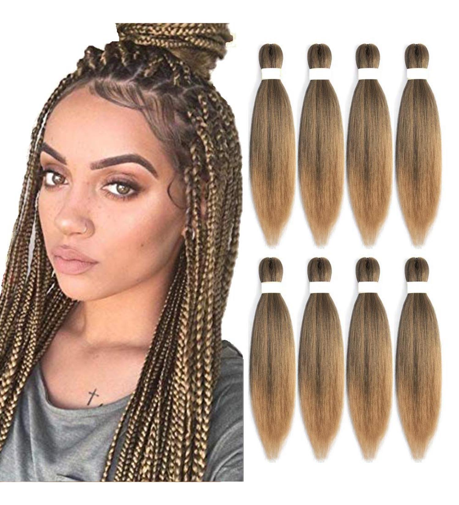 Pre Stretched Braiding Hair 18 Inch 8 Pack Kanekalon Crochet Yaki Extension T27 - Buy Online on GoSupps.com