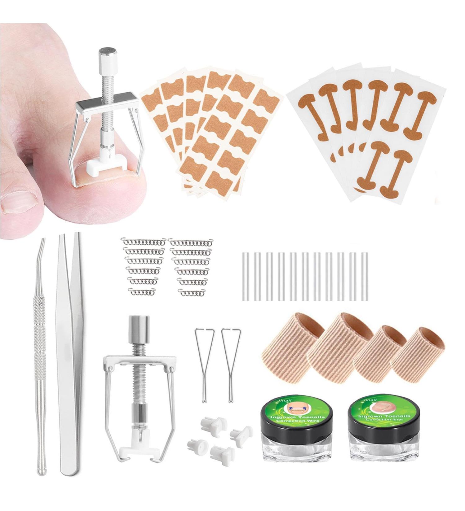 Corrector Patches Ingrown Toenail Kit Straightener Braces Curved - Buy Online on GoSupps.com