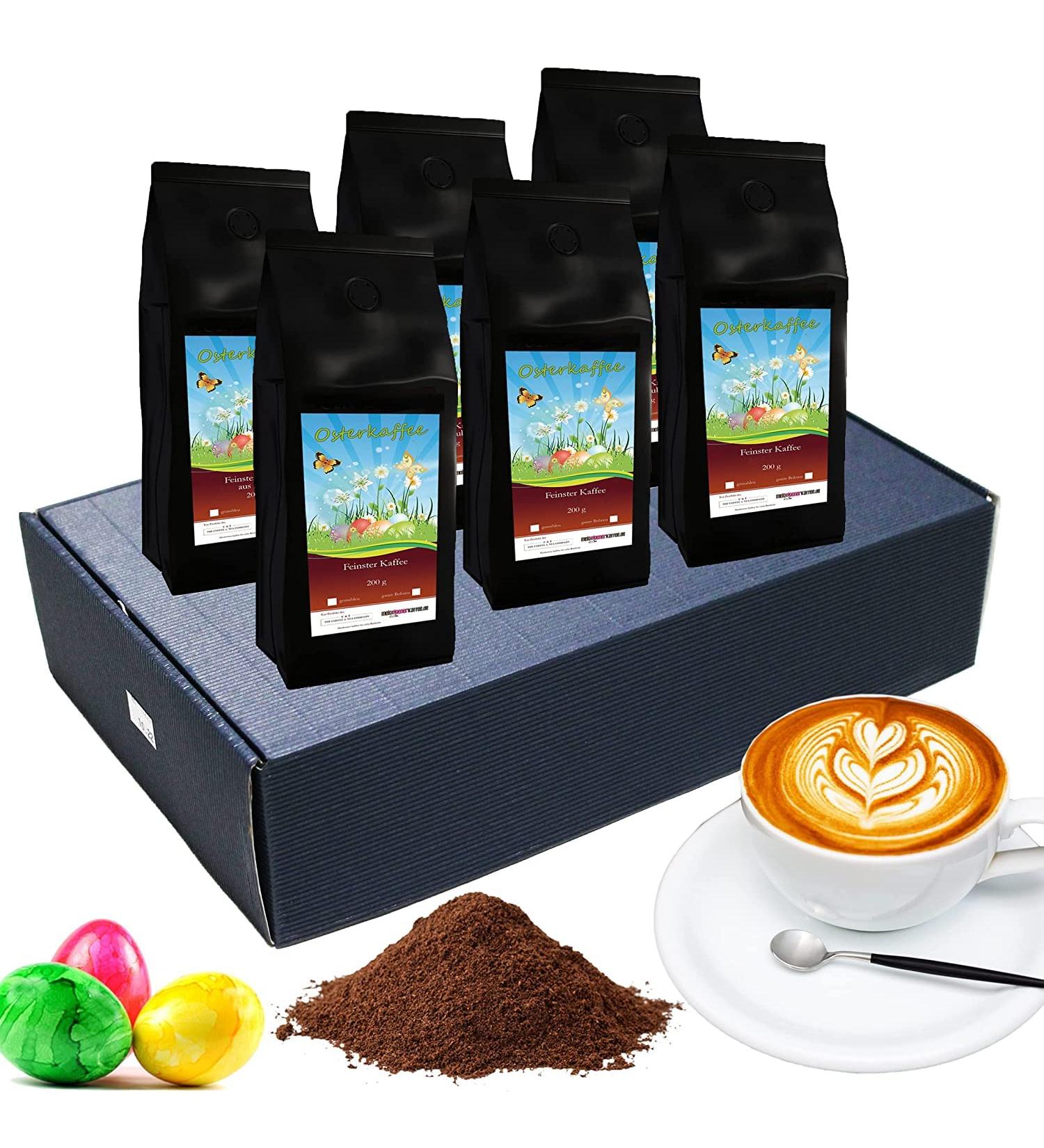 Easter Coffee Box - 6 Gourmet Ground Coffees Gift Set | Perfect Easter Gift | International Shipping - Buy Online on GoSupps.com